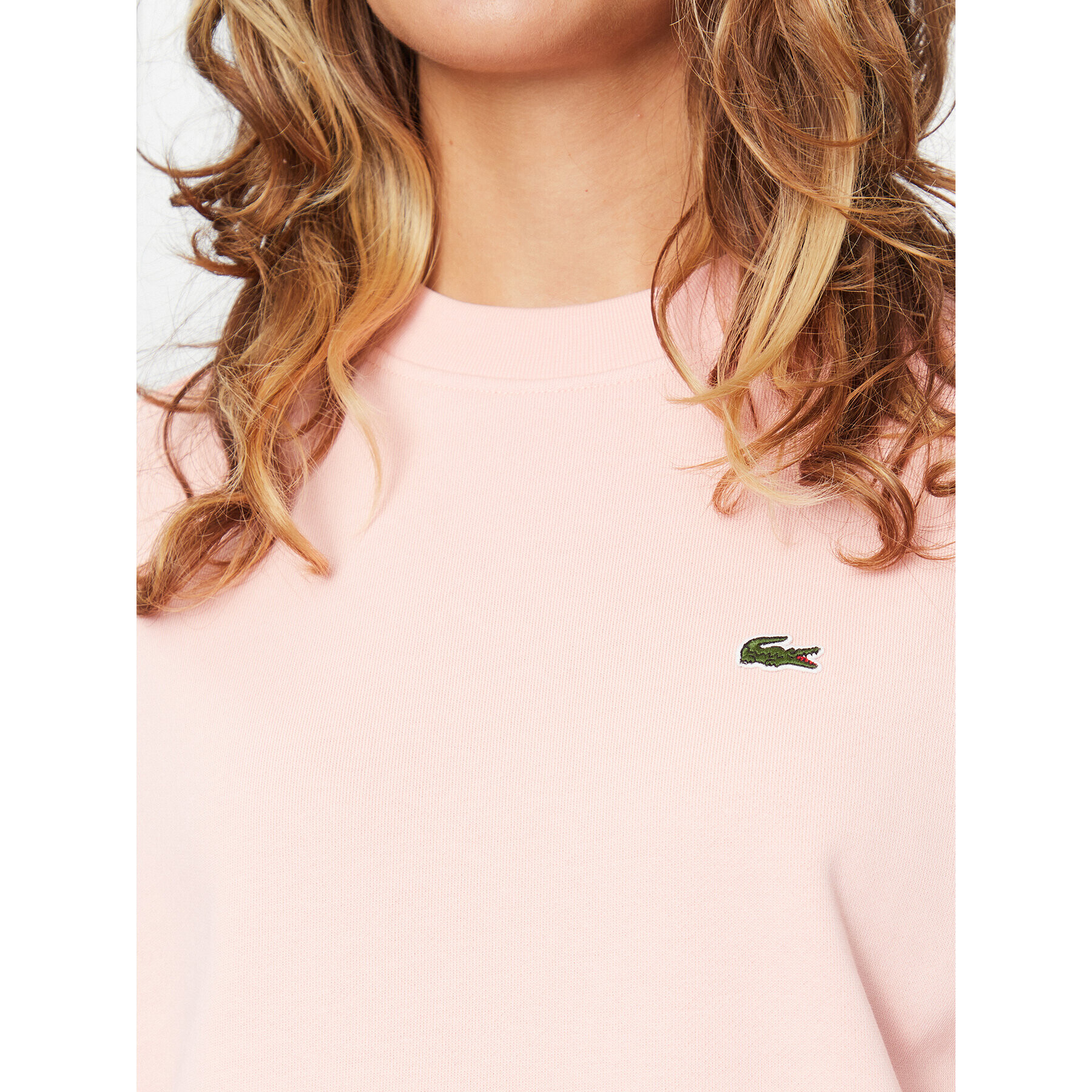 Lacoste Суитшърт SF9202 Розов Regular Fit - Pepit.bg