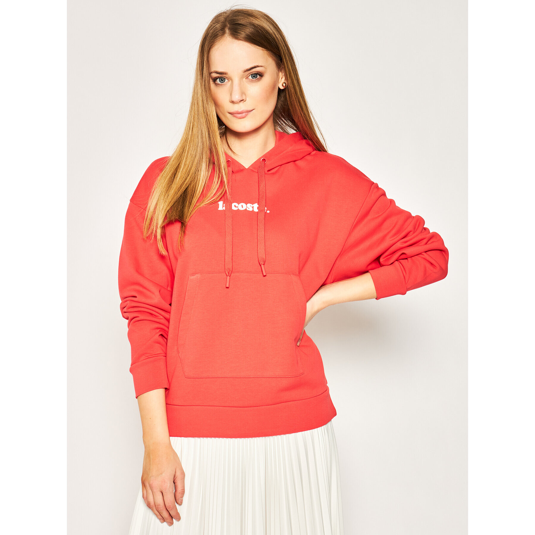 Lacoste Суитшърт SF9569 Червен Regular Fit - Pepit.bg