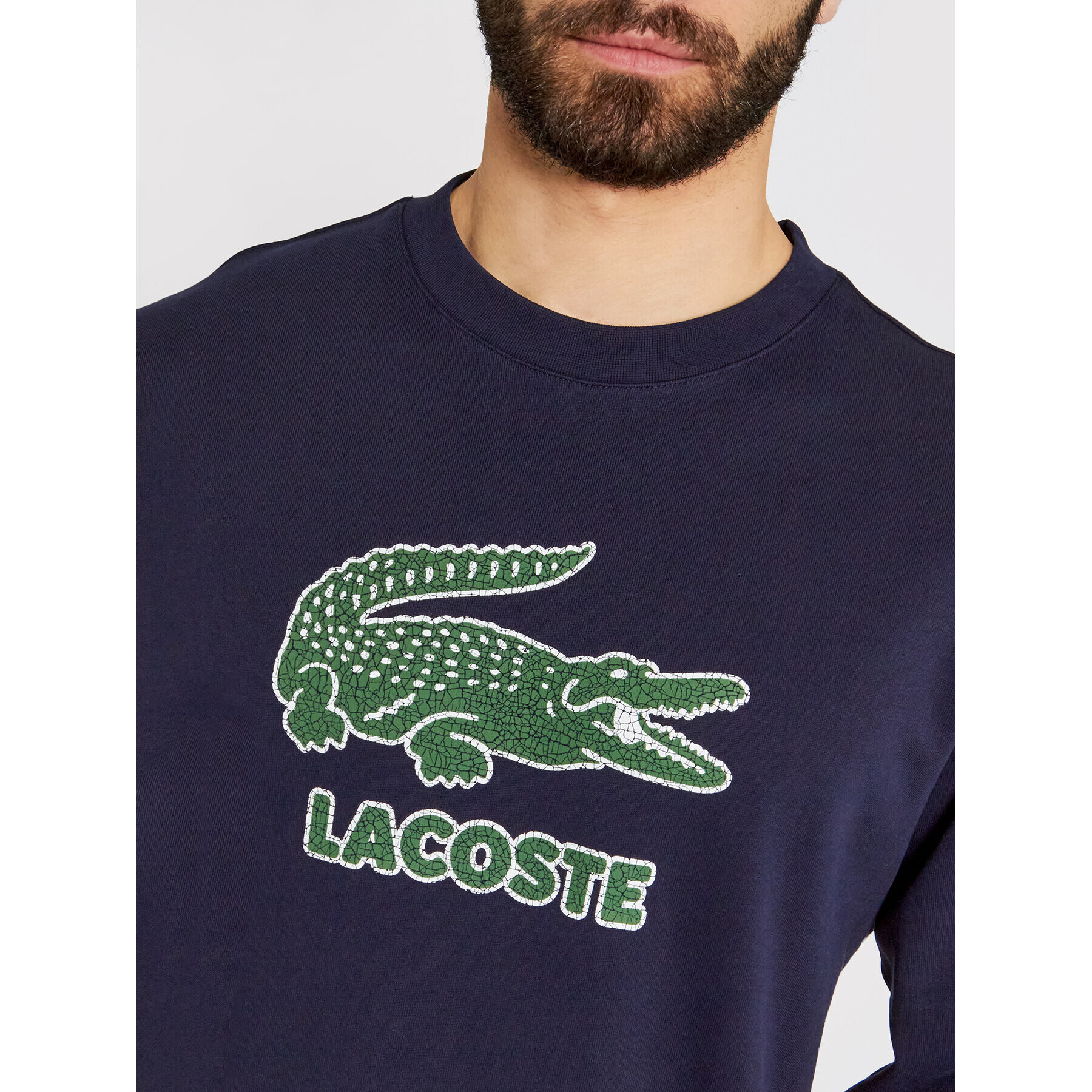 Lacoste Суитшърт SH0065 Тъмносин Regular Fit - Pepit.bg