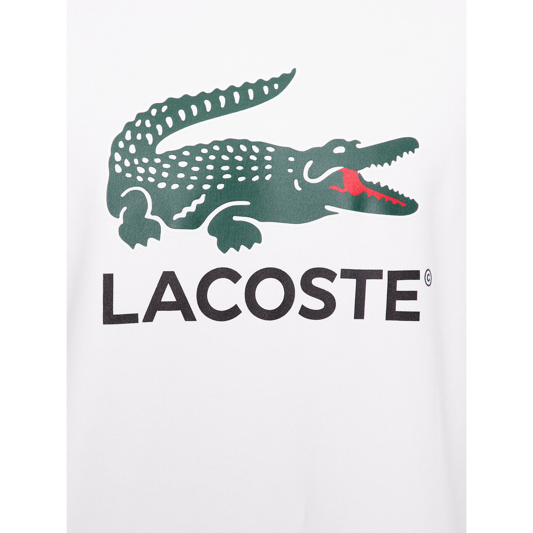 Lacoste Суитшърт SH1281 Бял Regular Fit - Pepit.bg