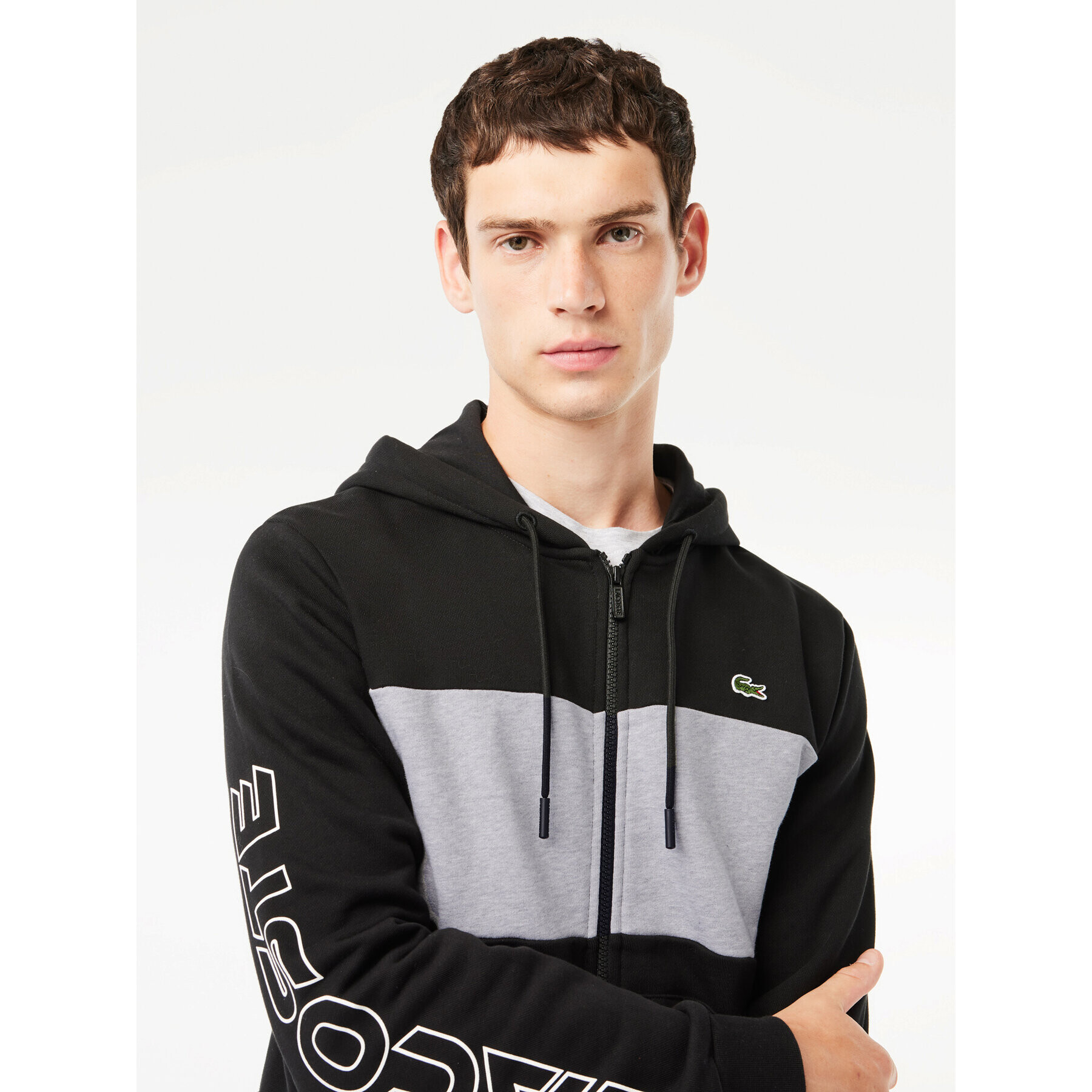 Lacoste Суитшърт SH1416 Черен Regular Fit - Pepit.bg