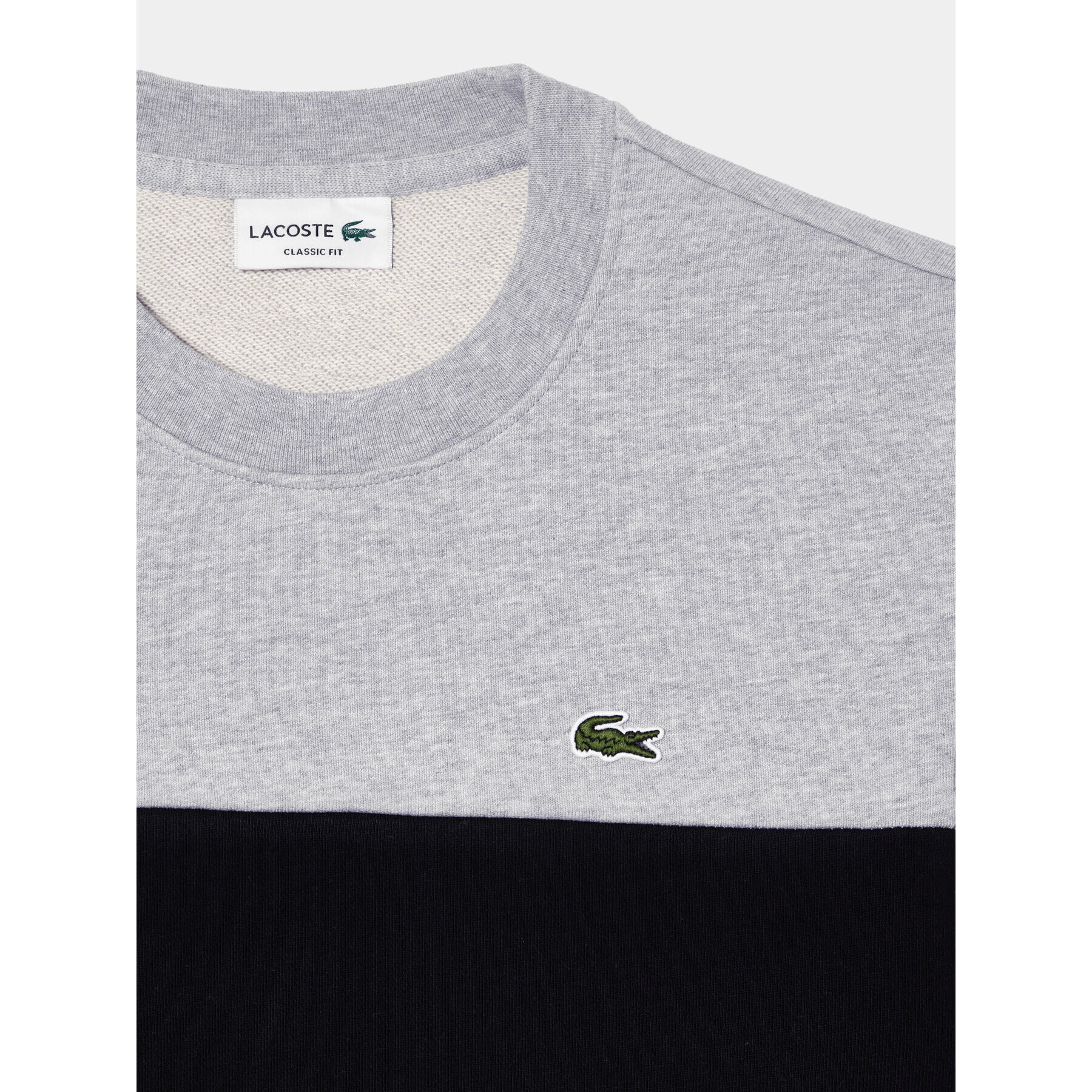 Lacoste Суитшърт SH1433 Сив Classic Fit - Pepit.bg