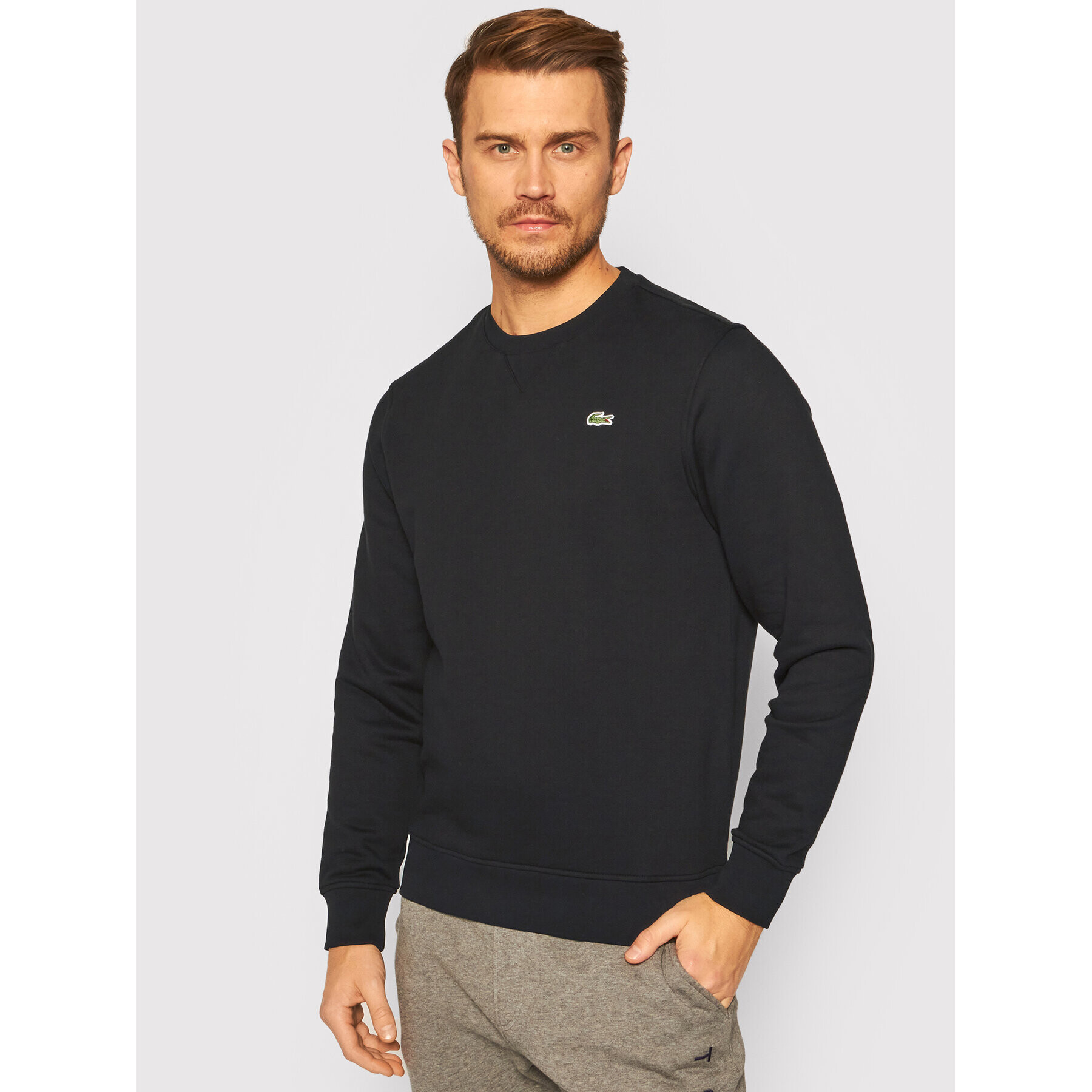 Lacoste Суитшърт SH1505 Черен Regular Fit - Pepit.bg