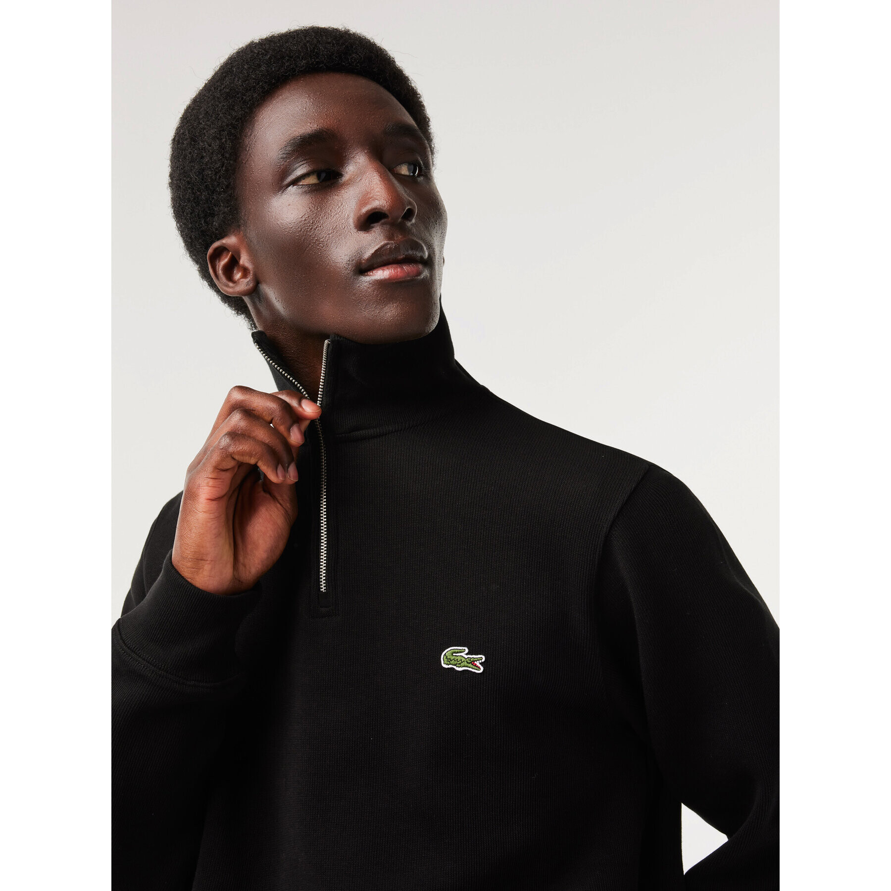 Lacoste Суитшърт SH1927 Черен Classic Fit - Pepit.bg