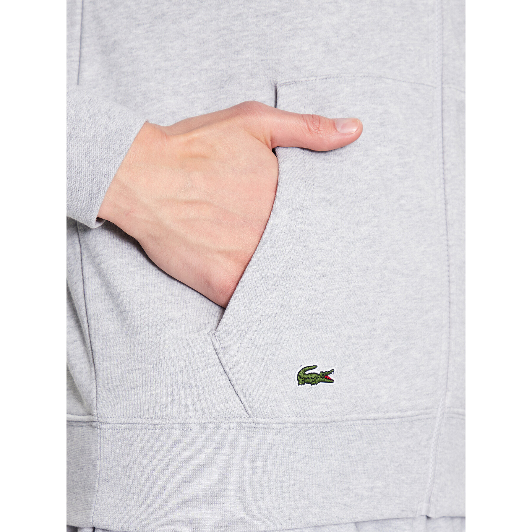 Lacoste Суитшърт SH2481 Сив Regular Fit - Pepit.bg