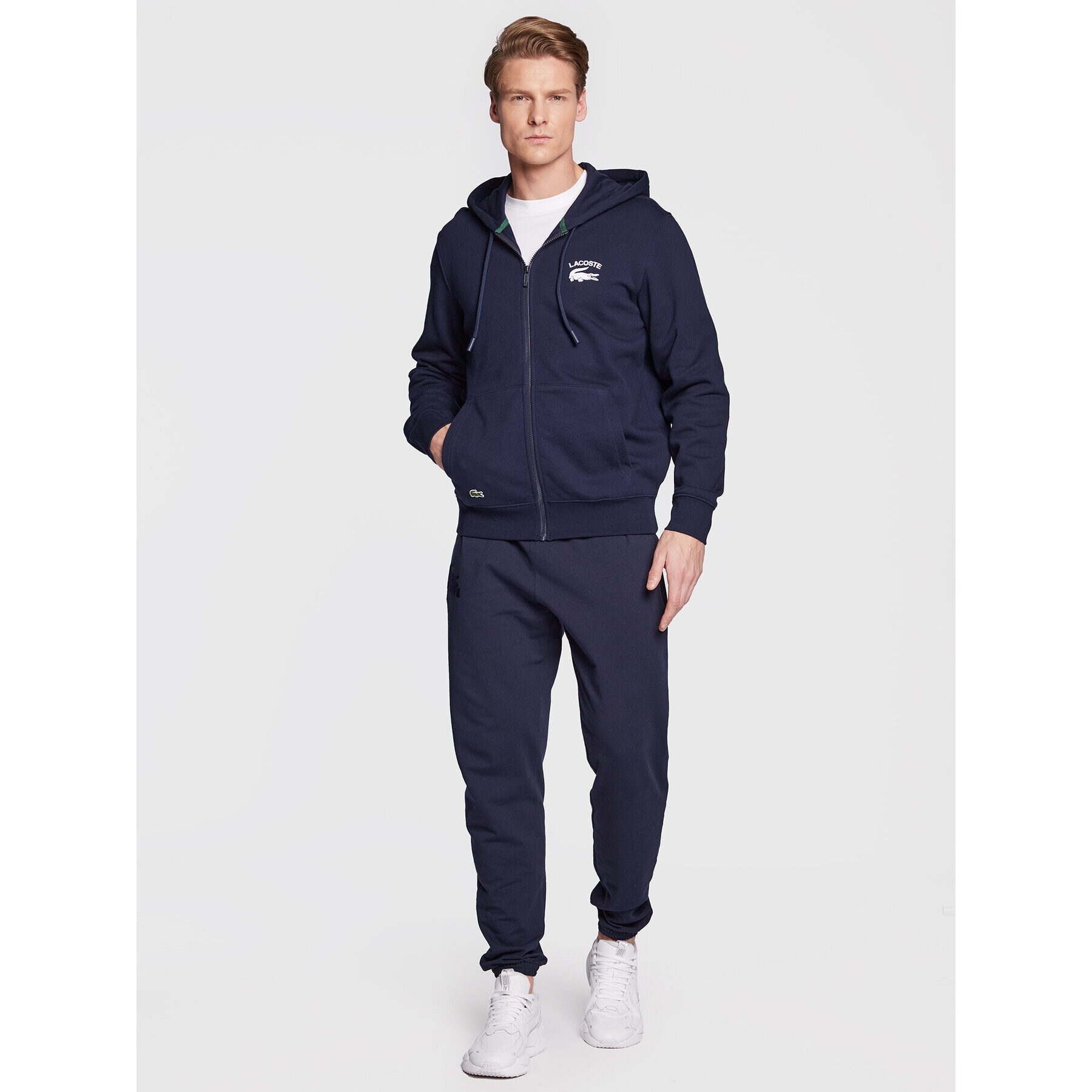 Lacoste Суитшърт SH2481 Тъмносин Regular Fit - Pepit.bg