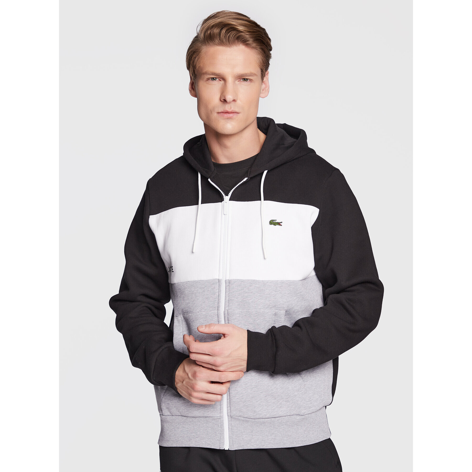 Lacoste Суитшърт SH3389 Черен Classic Fit - Pepit.bg