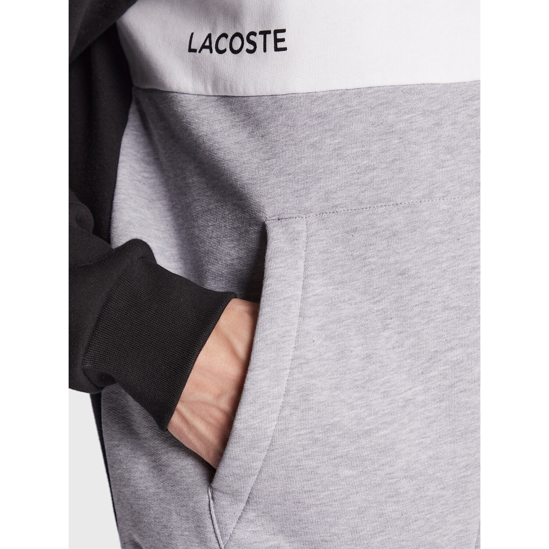 Lacoste Суитшърт SH3389 Черен Classic Fit - Pepit.bg