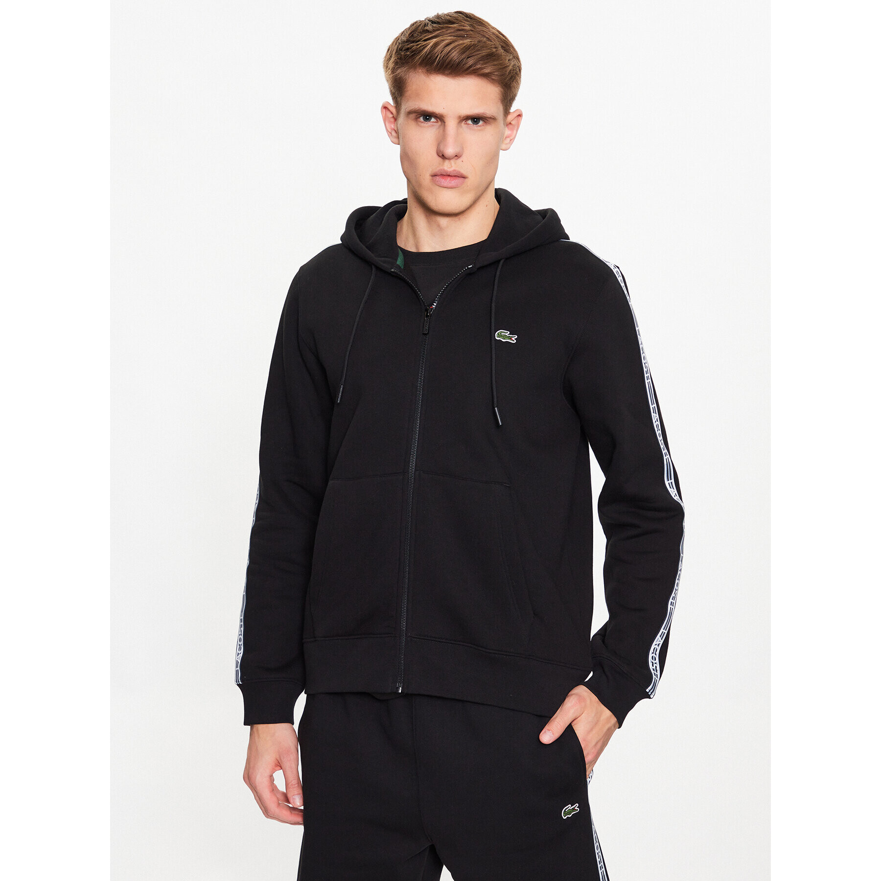 Lacoste Суитшърт SH5065 Черен Regular Fit - Pepit.bg