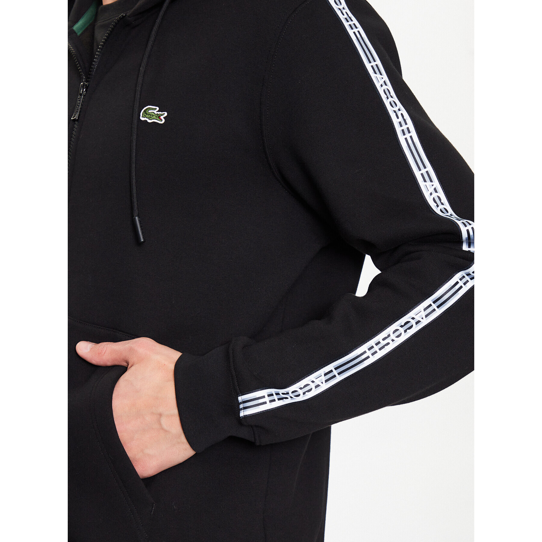 Lacoste Суитшърт SH5065 Черен Regular Fit - Pepit.bg