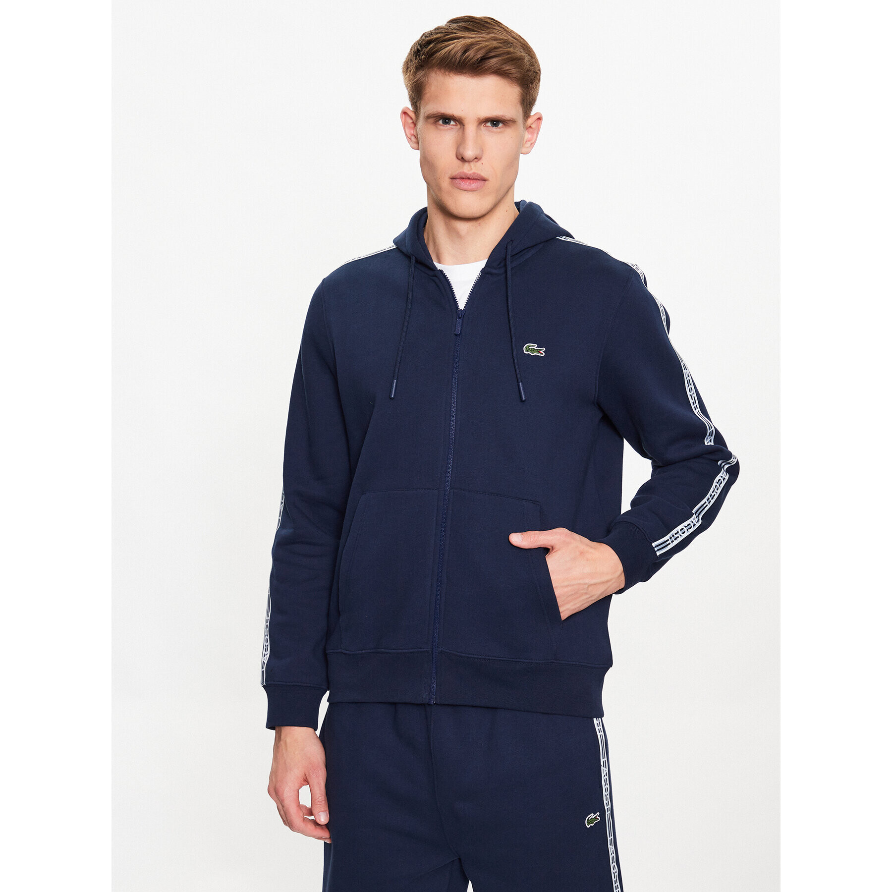 Lacoste Суитшърт SH5065 Тъмносин Regular Fit - Pepit.bg