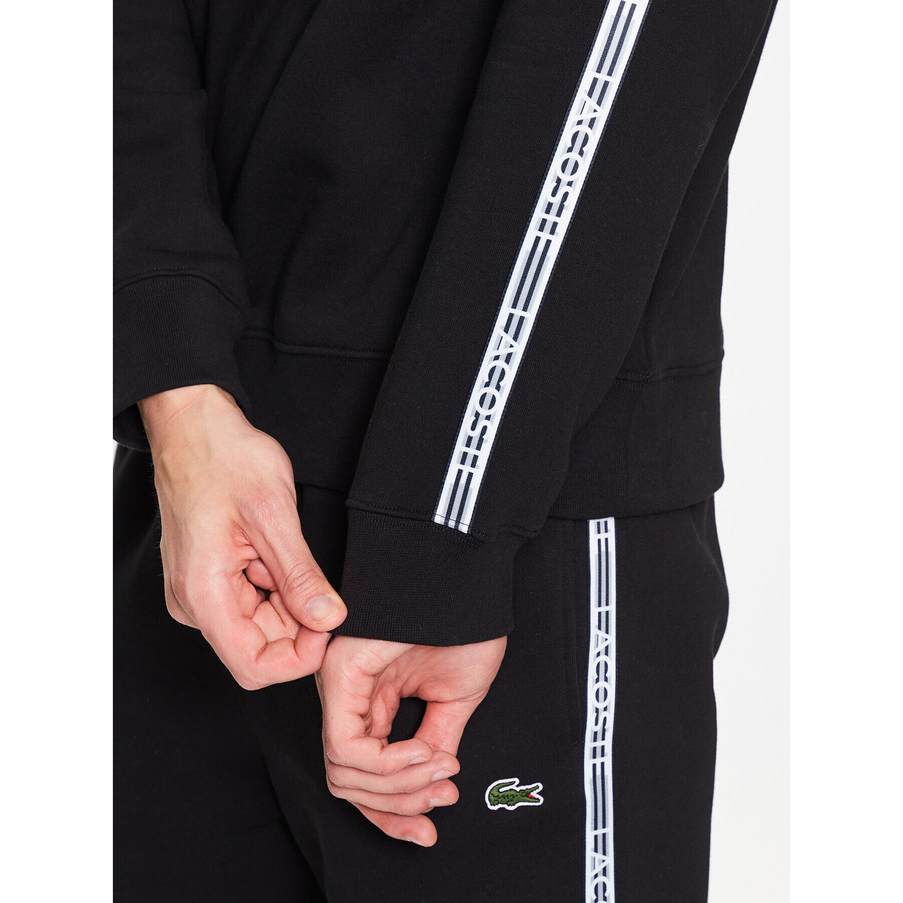Lacoste Суитшърт SH5073 Черен Regular Fit - Pepit.bg