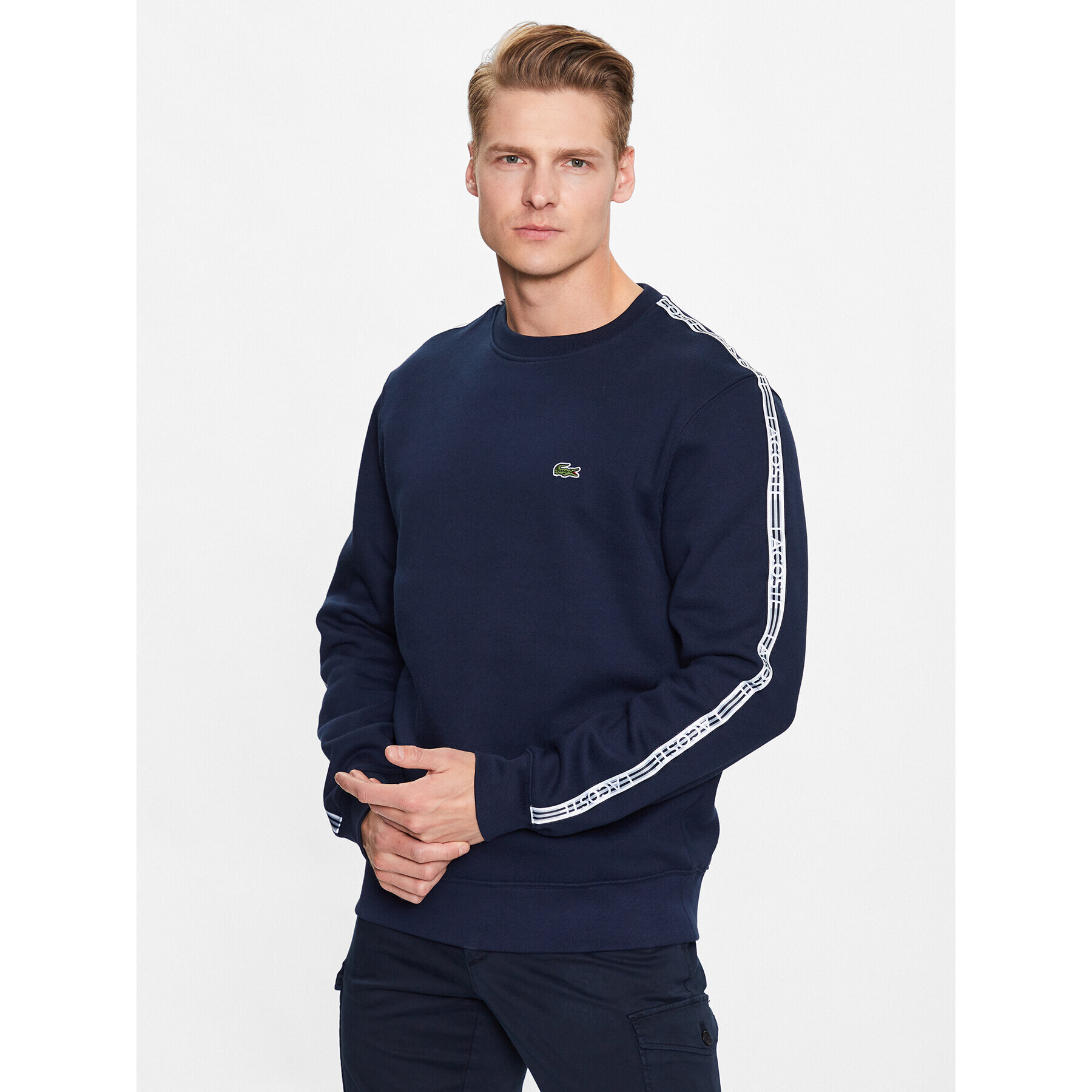 Lacoste Суитшърт SH5073 Тъмносин Regular Fit - Pepit.bg