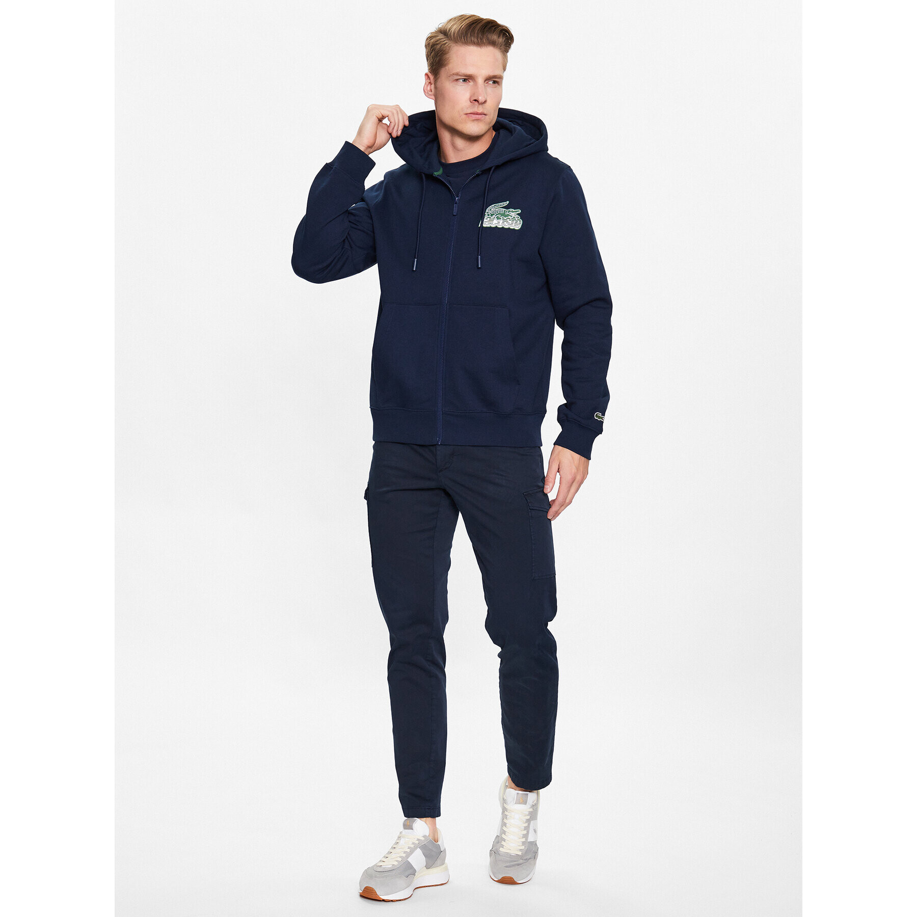 Lacoste Суитшърт SH5088 Тъмносин Regular Fit - Pepit.bg