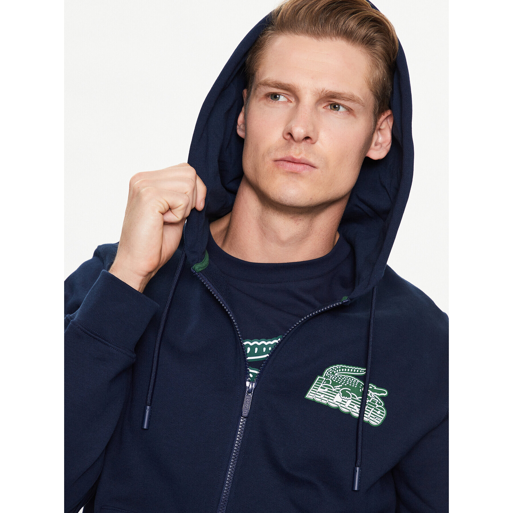 Lacoste Суитшърт SH5088 Тъмносин Regular Fit - Pepit.bg