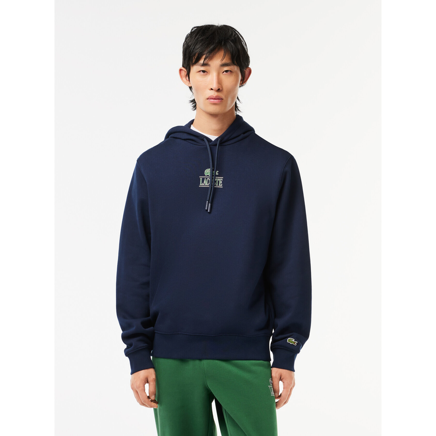 Lacoste Суитшърт SH5643 Тъмносин Classic Fit - Pepit.bg