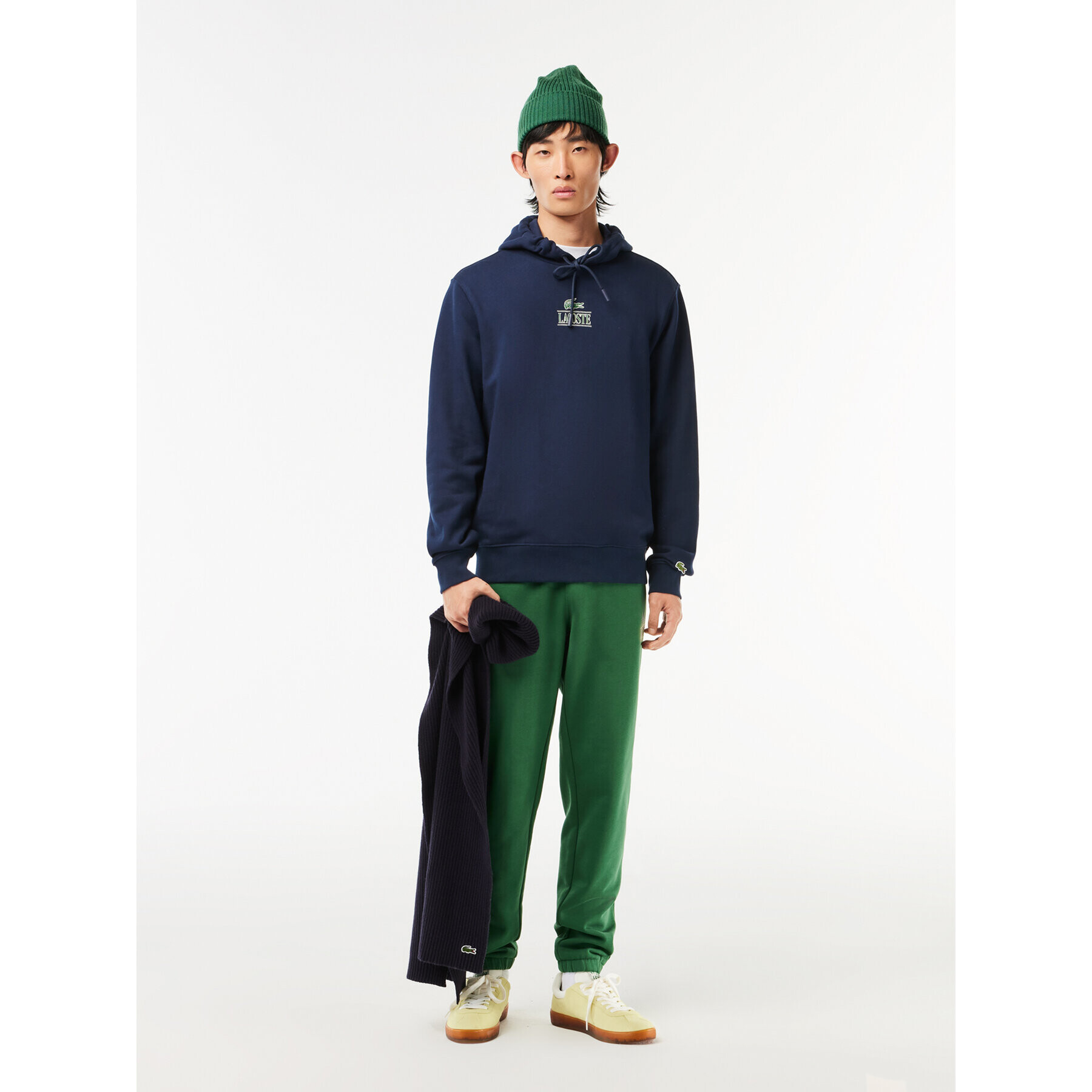 Lacoste Суитшърт SH5643 Тъмносин Classic Fit - Pepit.bg