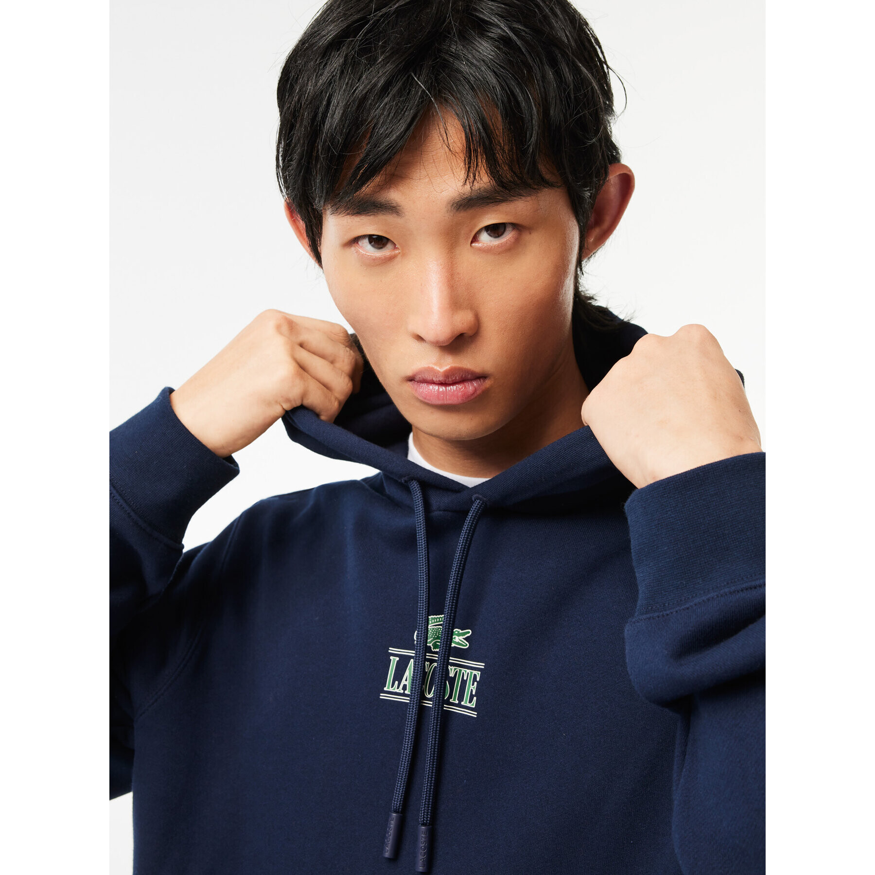 Lacoste Суитшърт SH5643 Тъмносин Classic Fit - Pepit.bg