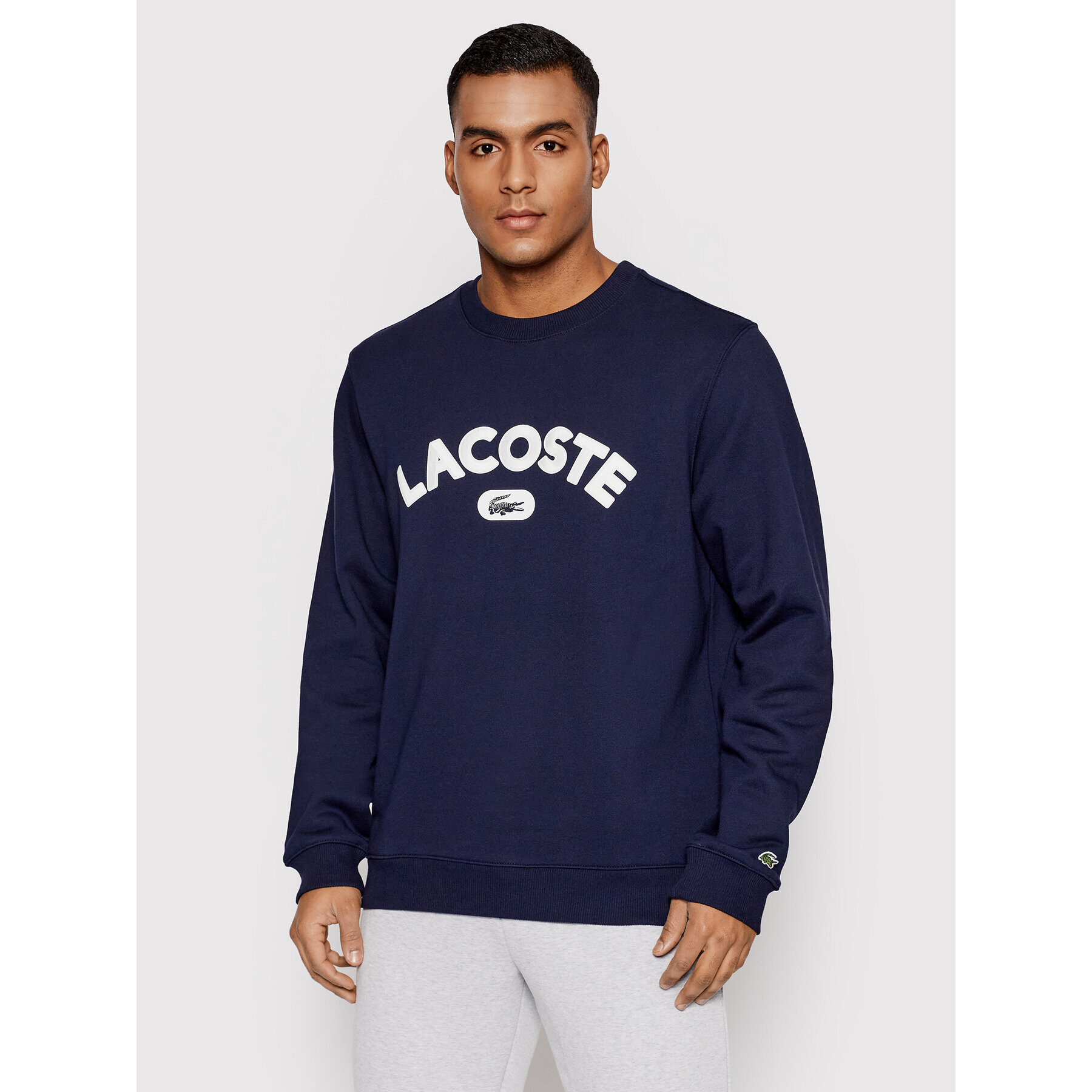 Lacoste Суитшърт SH6873 Тъмносин Regular Fit - Pepit.bg