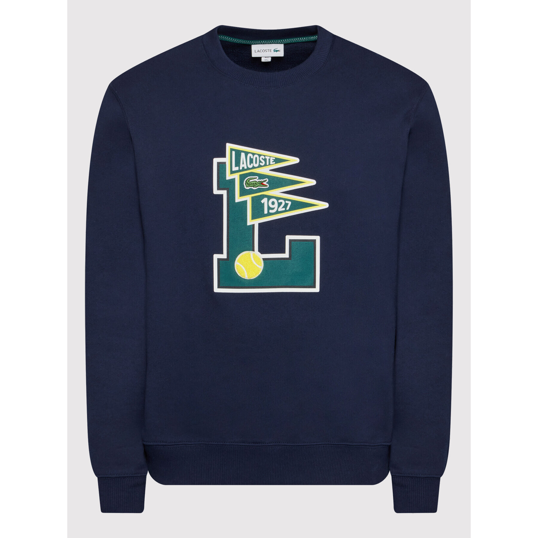 Lacoste Суитшърт SH7419 Тъмносин Classic Fit - Pepit.bg