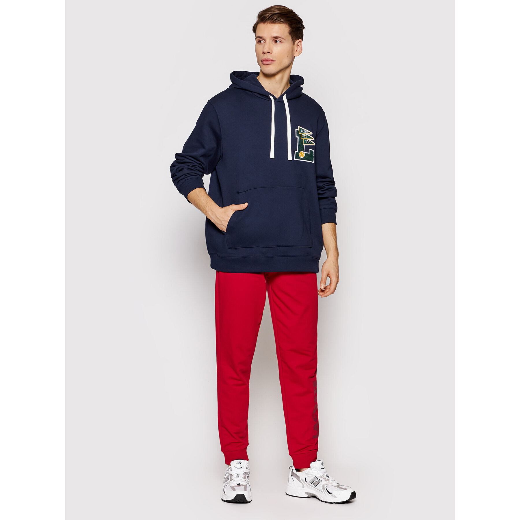 Lacoste Суитшърт SH7444 Тъмносин Regular Fit - Pepit.bg