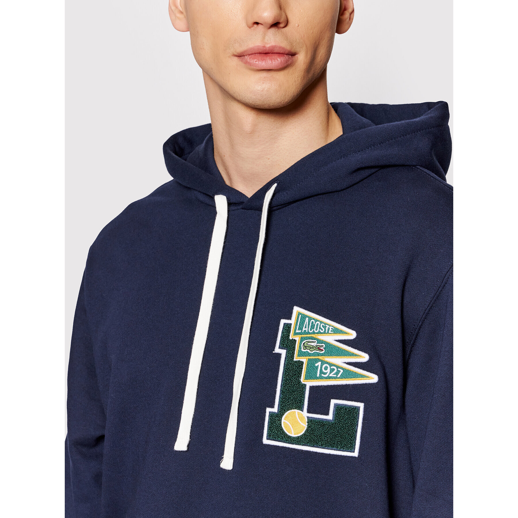 Lacoste Суитшърт SH7444 Тъмносин Regular Fit - Pepit.bg