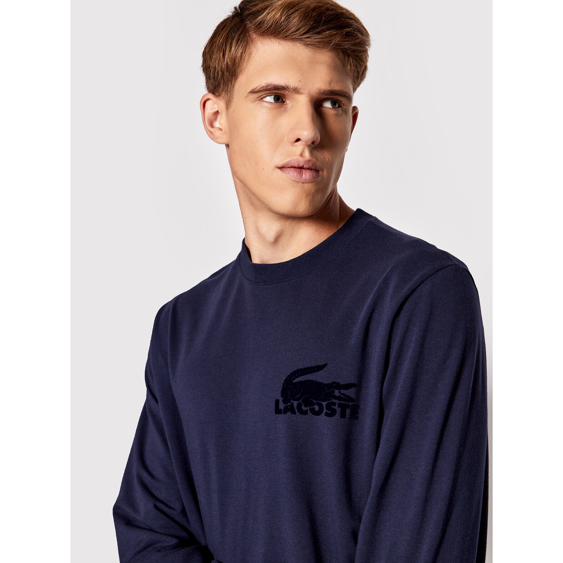 Lacoste Суитшърт SH7477 Тъмносин Regular Fit - Pepit.bg