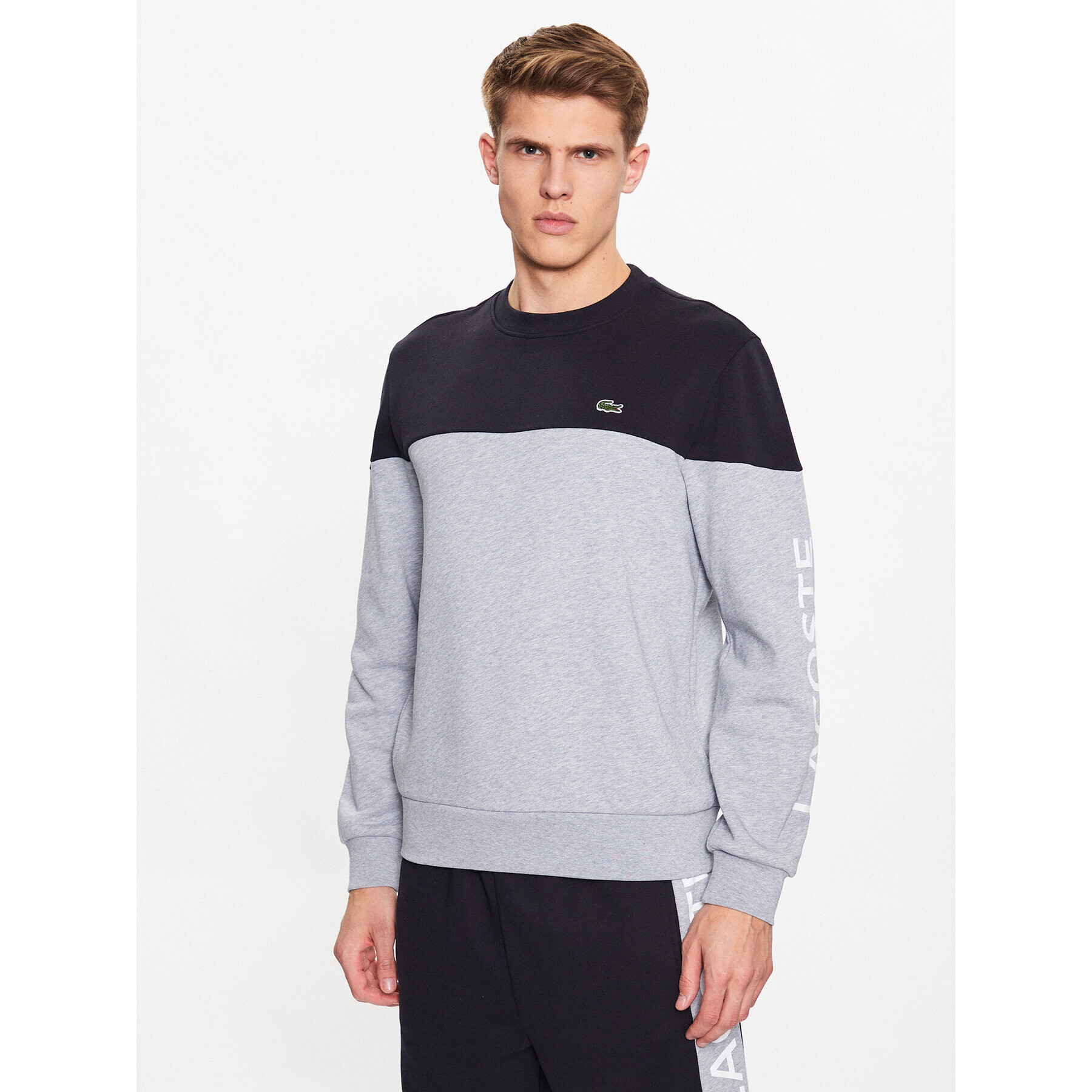 Lacoste Суитшърт SH8363 Сив Regular Fit - Pepit.bg