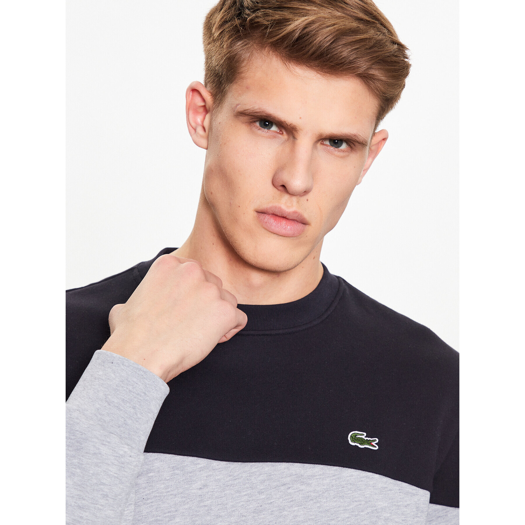 Lacoste Суитшърт SH8363 Сив Regular Fit - Pepit.bg