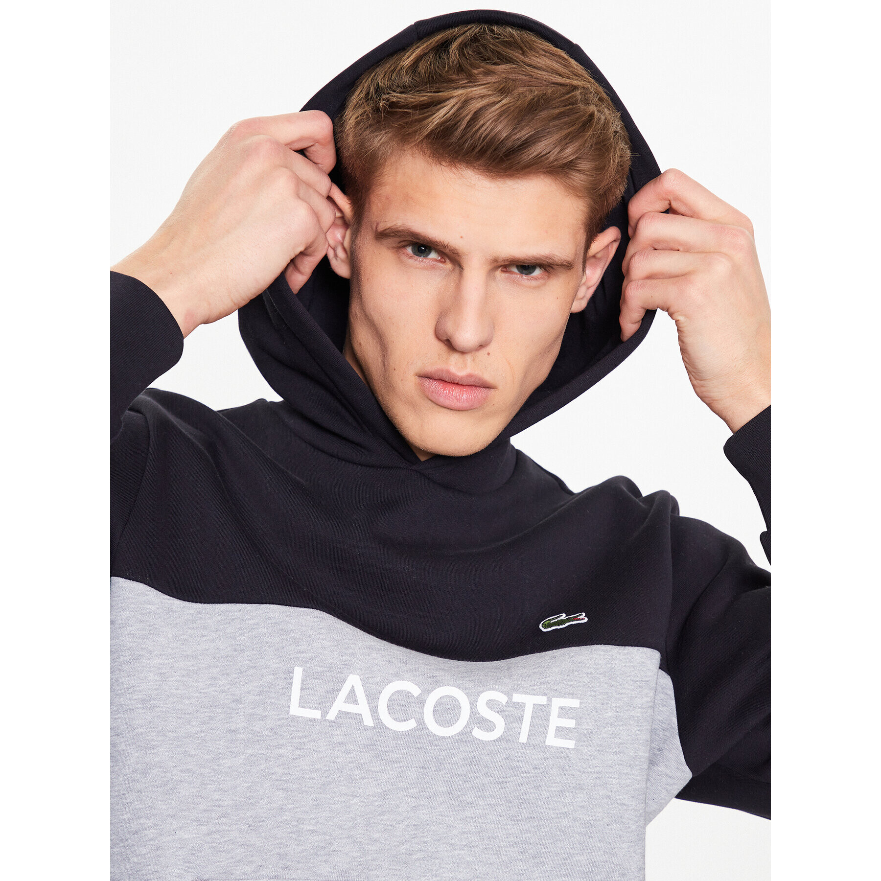 Lacoste Суитшърт SH8366 Сив Regular Fit - Pepit.bg