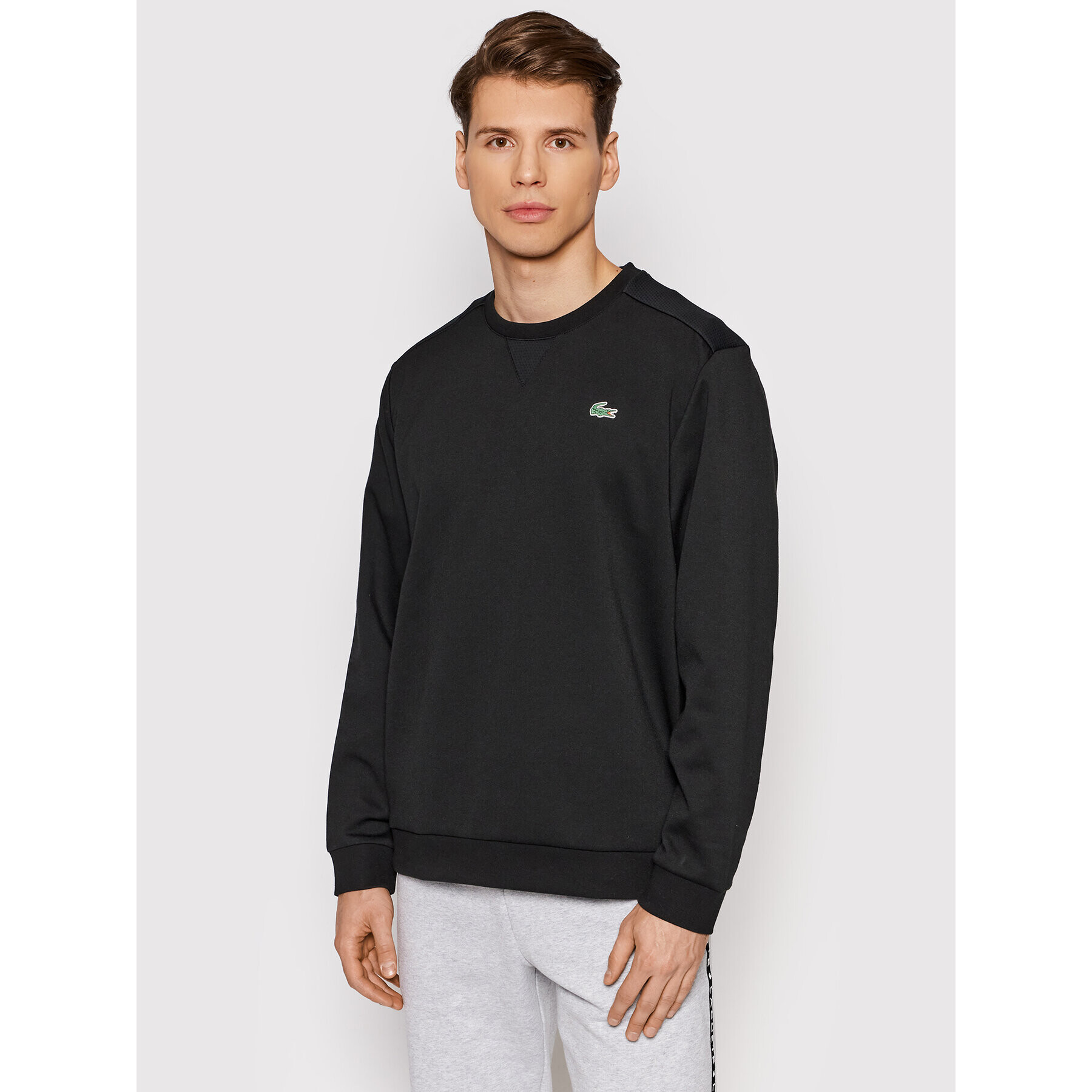 Lacoste Суитшърт SH9604 Черен Regular Fit - Pepit.bg