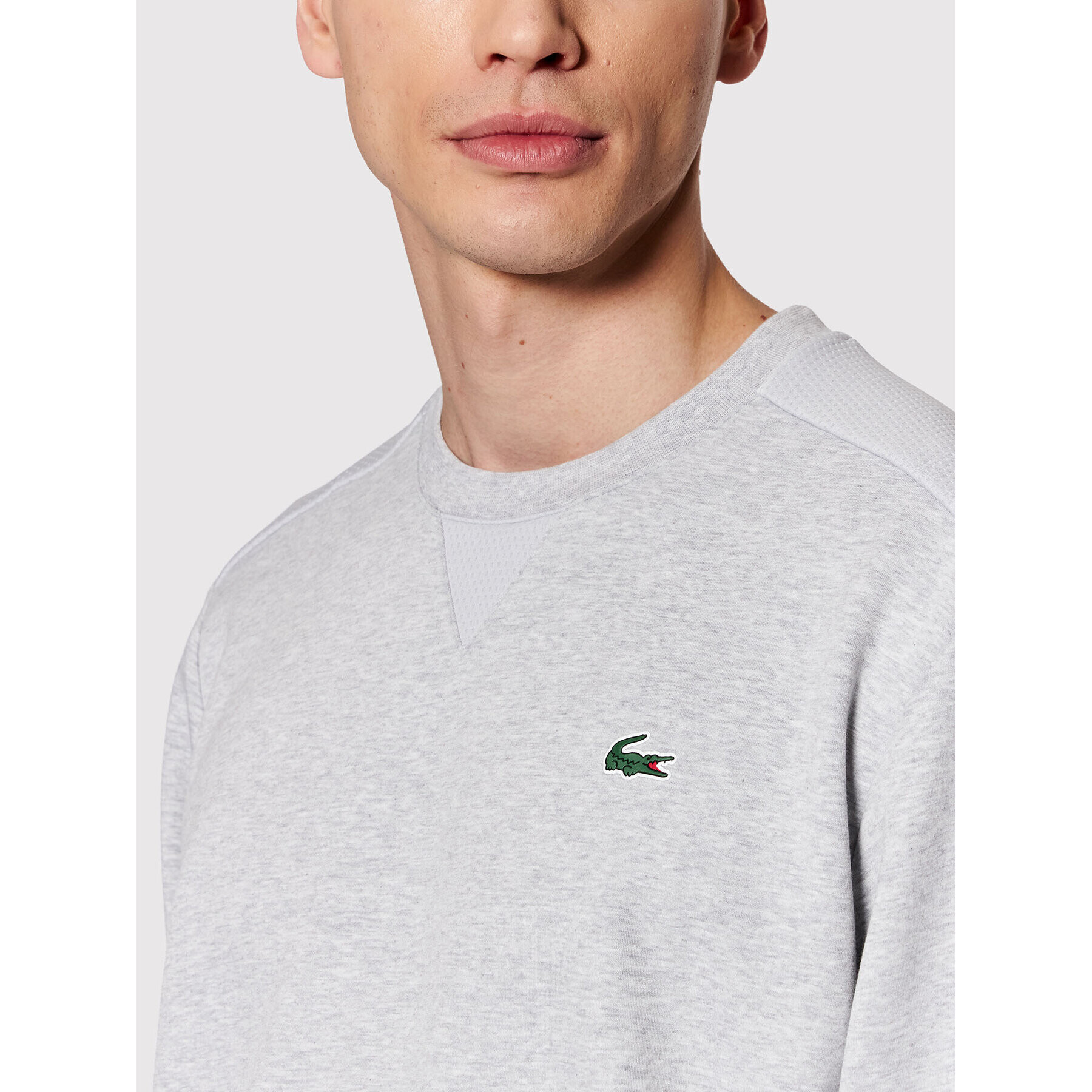 Lacoste Суитшърт SH9604 Сив Regular Fit - Pepit.bg