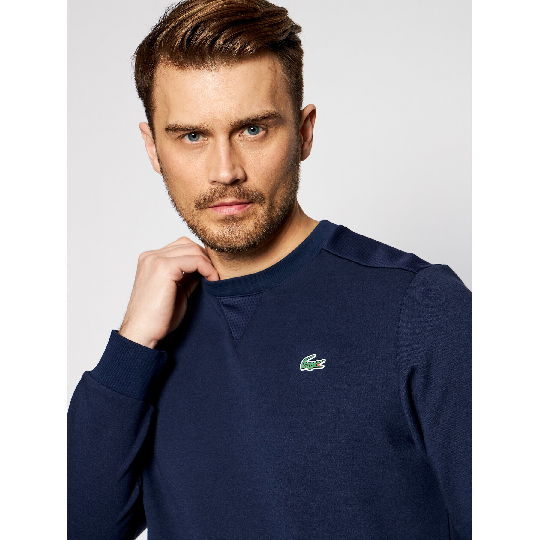 Lacoste Суитшърт SH9604 Тъмносин Regular Fit - Pepit.bg