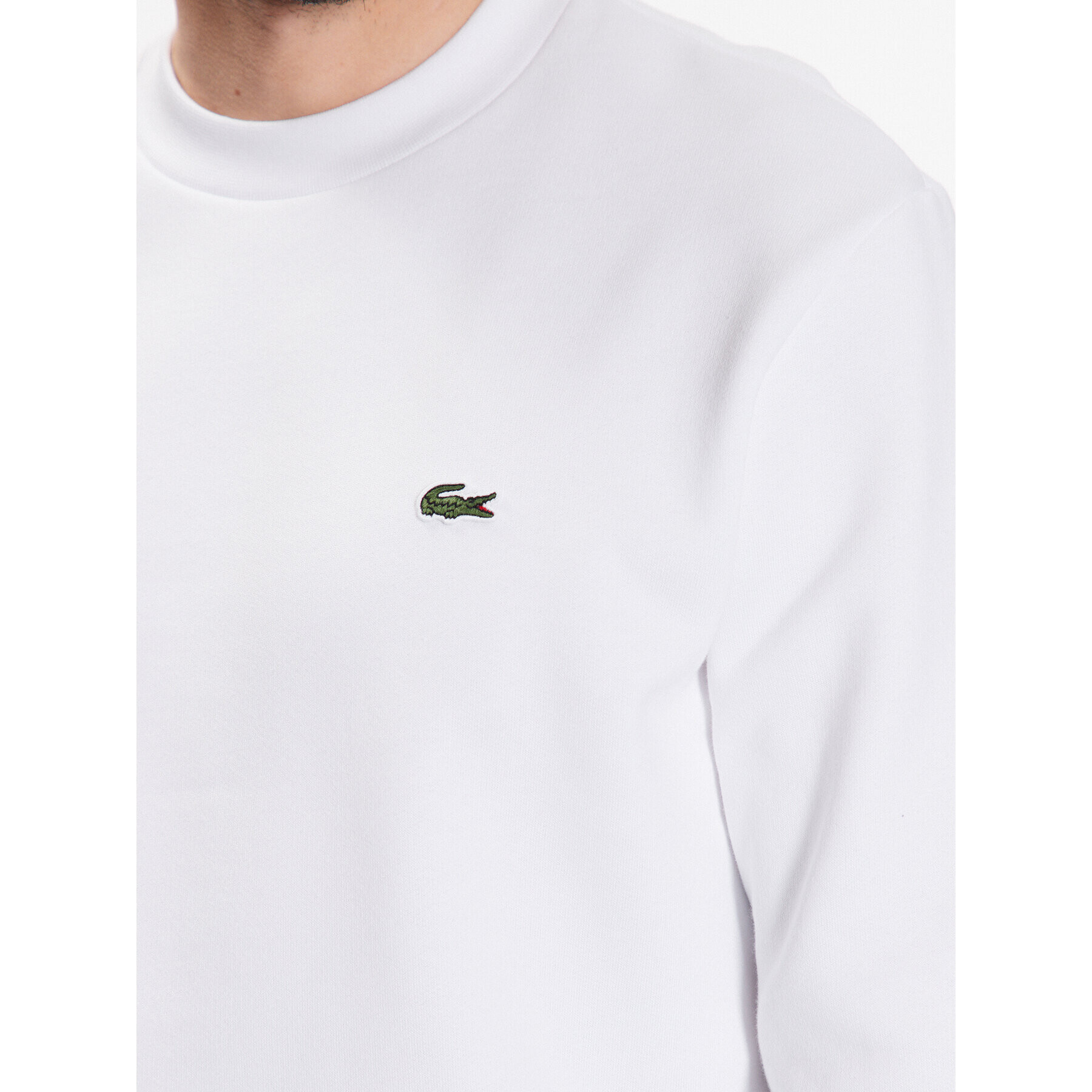 Lacoste Суитшърт SH9608 Бял Regular Fit - Pepit.bg