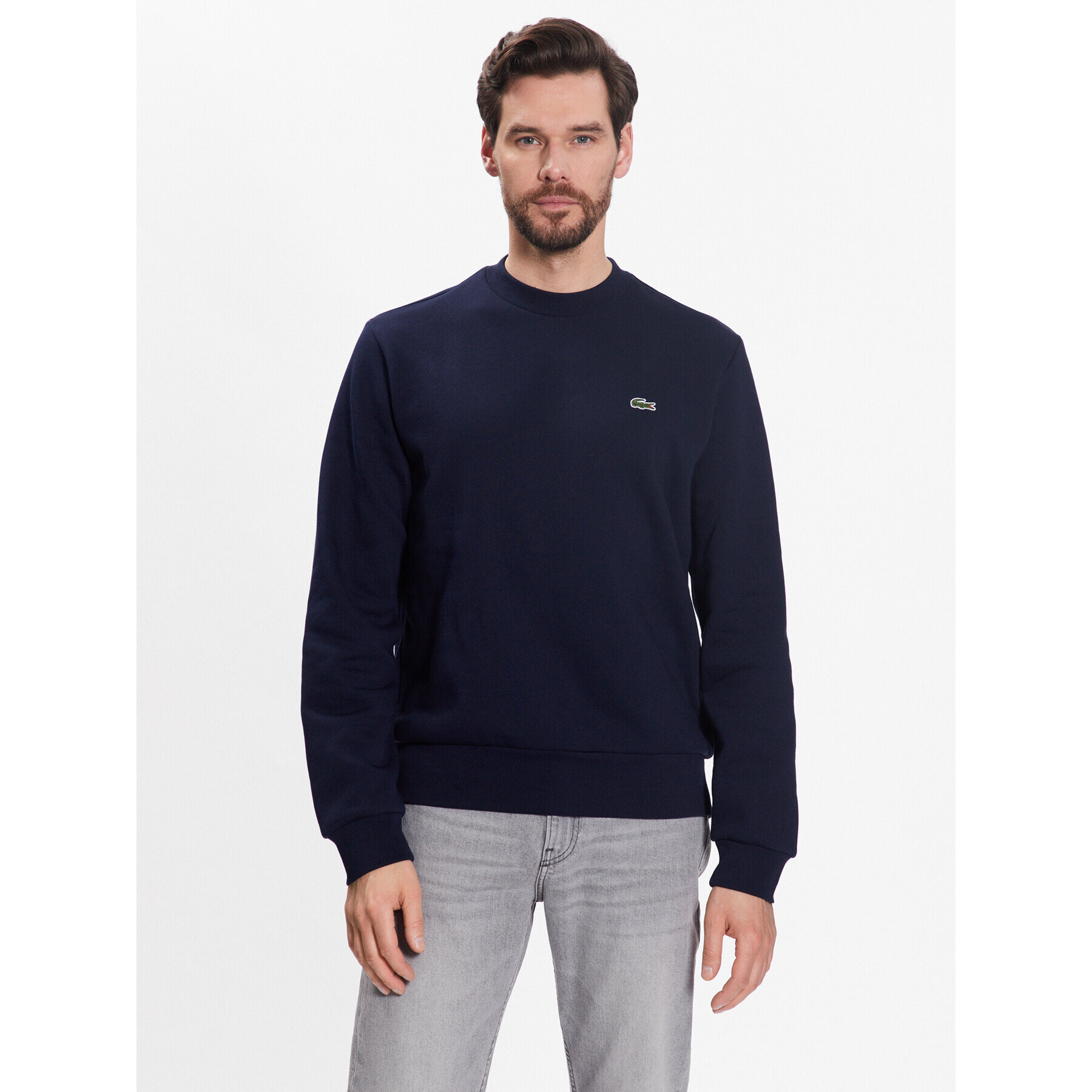 Lacoste Суитшърт SH9608 Тъмносин Regular Fit - Pepit.bg