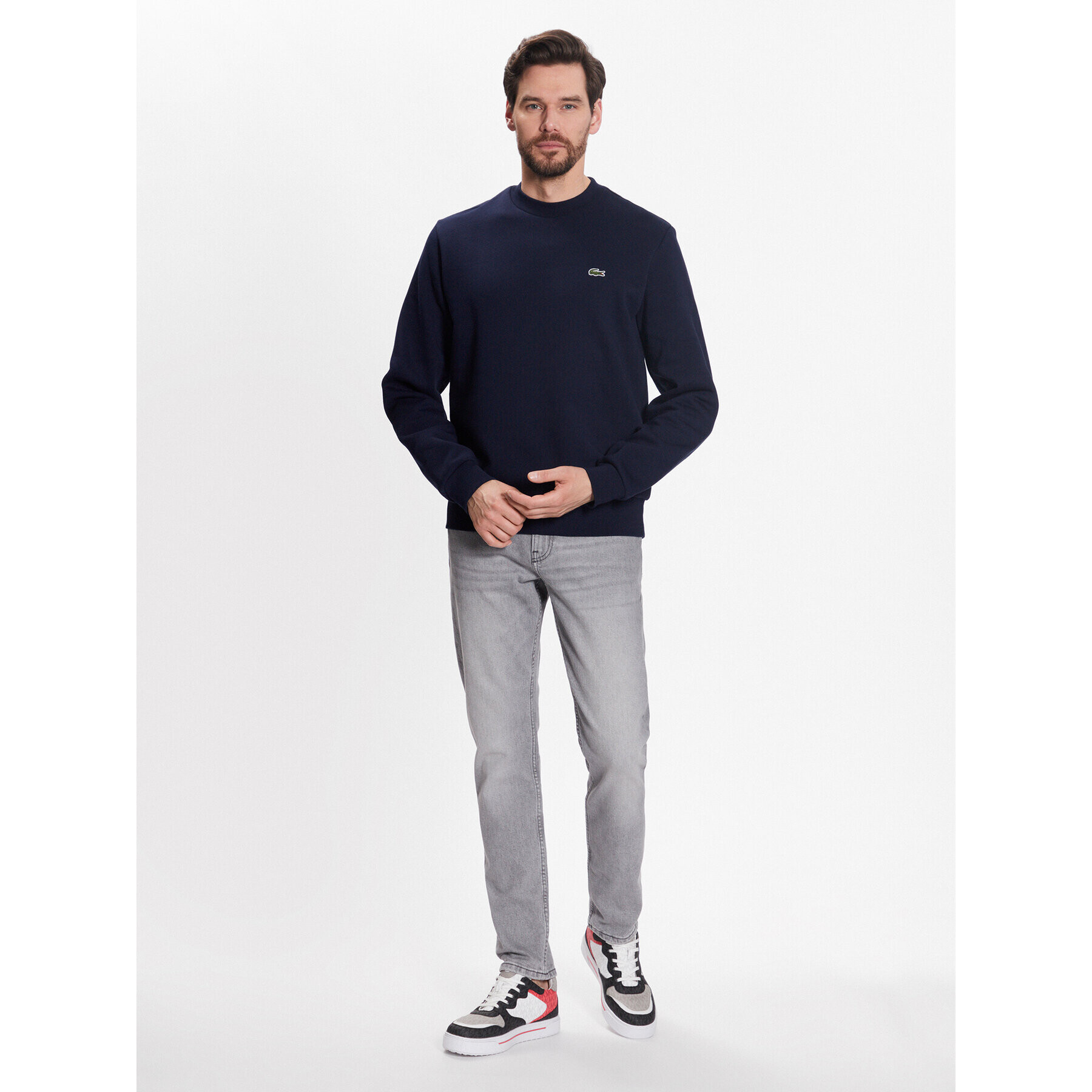 Lacoste Суитшърт SH9608 Тъмносин Regular Fit - Pepit.bg