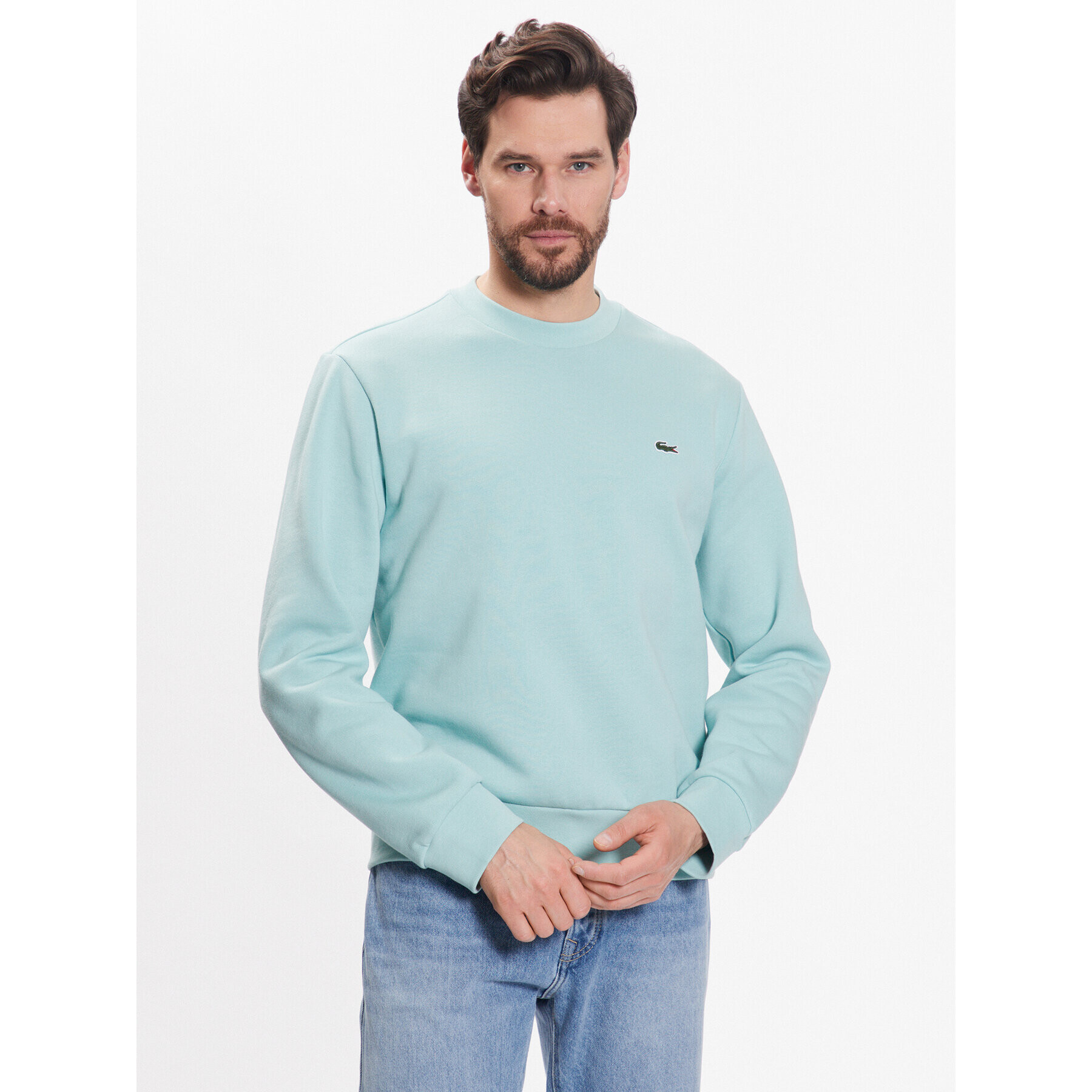 Lacoste Суитшърт SH9608 Зелен Regular Fit - Pepit.bg