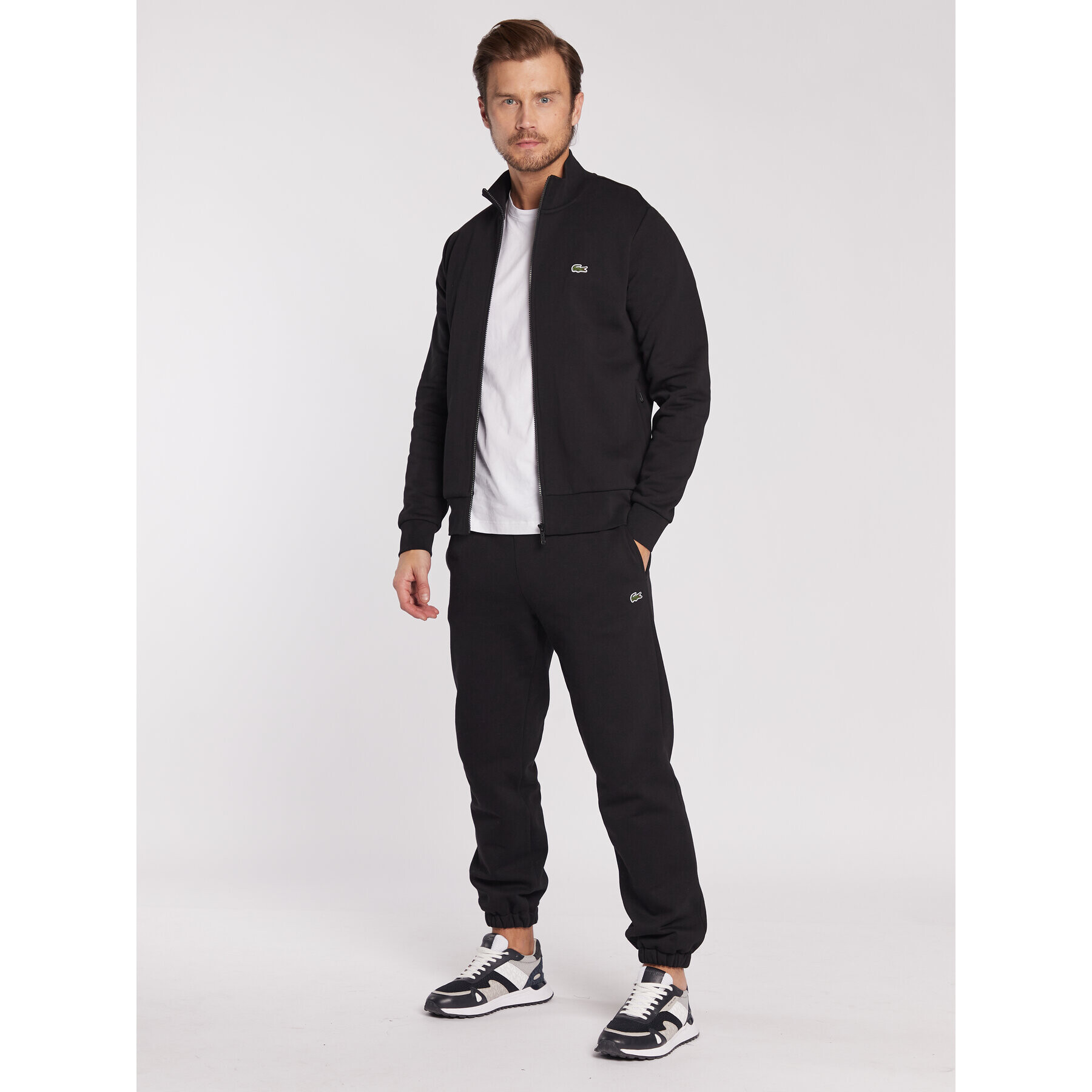 Lacoste Суитшърт SH9622 Черен Regular Fit - Pepit.bg