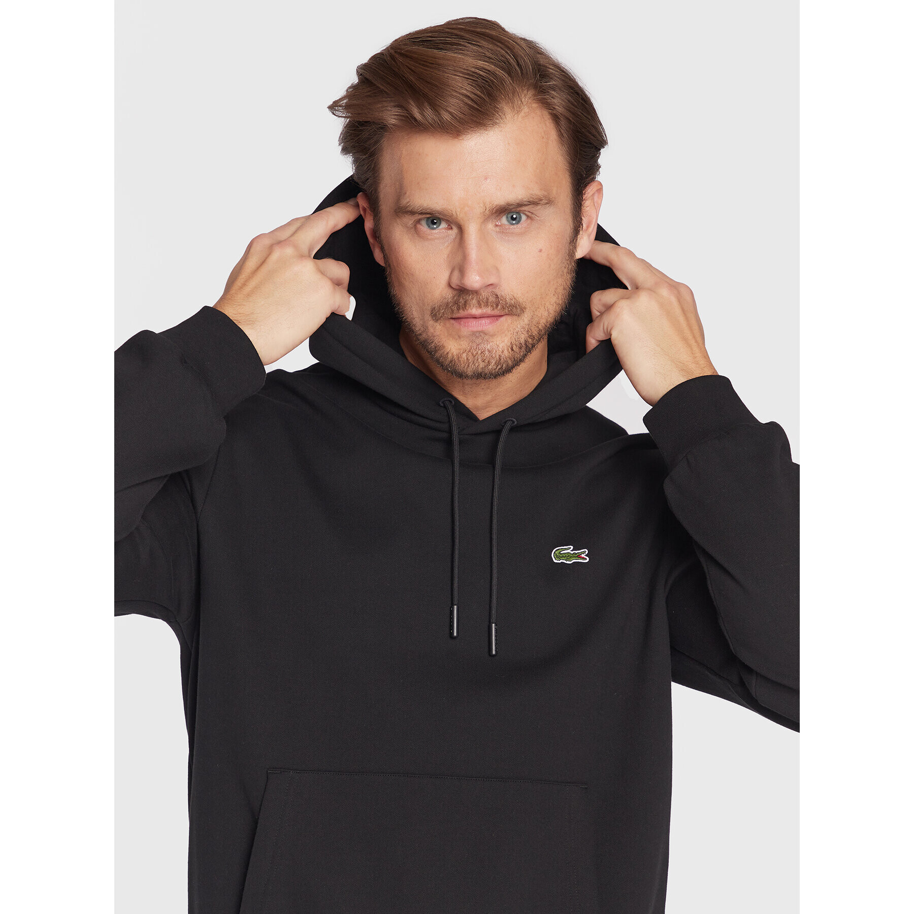 Lacoste Суитшърт SH9623 Черен Classic Fit - Pepit.bg