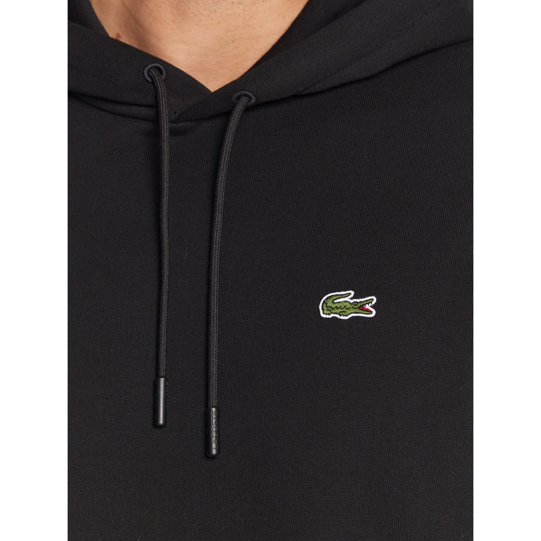 Lacoste Суитшърт SH9623 Черен Classic Fit - Pepit.bg