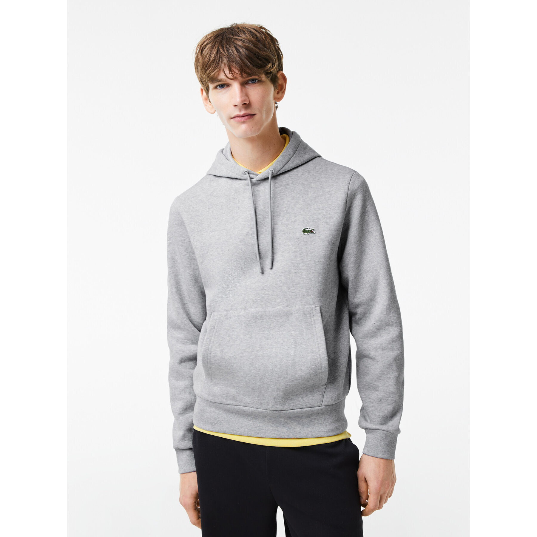 Lacoste Суитшърт SH9623 Сив Classic Fit - Pepit.bg