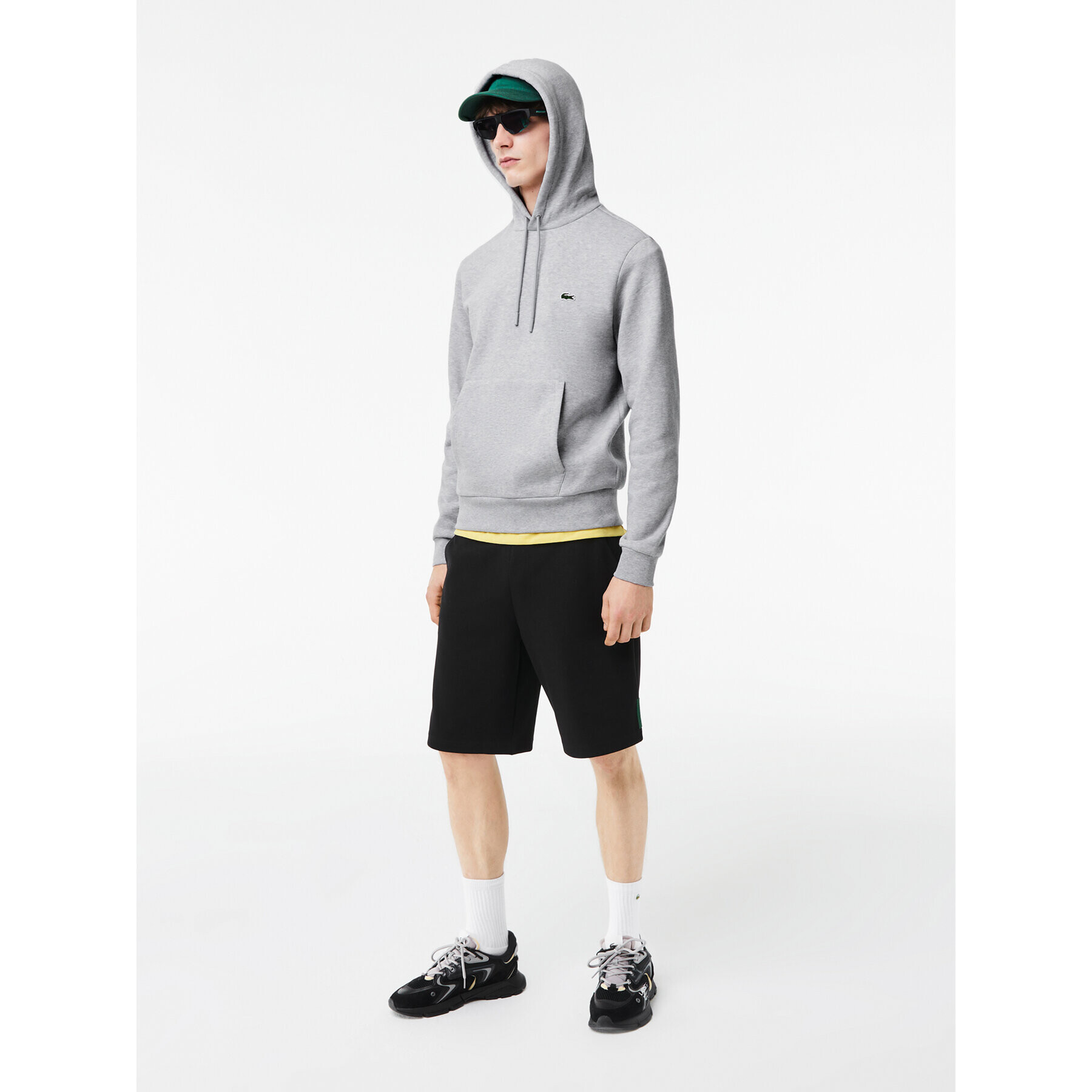 Lacoste Суитшърт SH9623 Сив Classic Fit - Pepit.bg