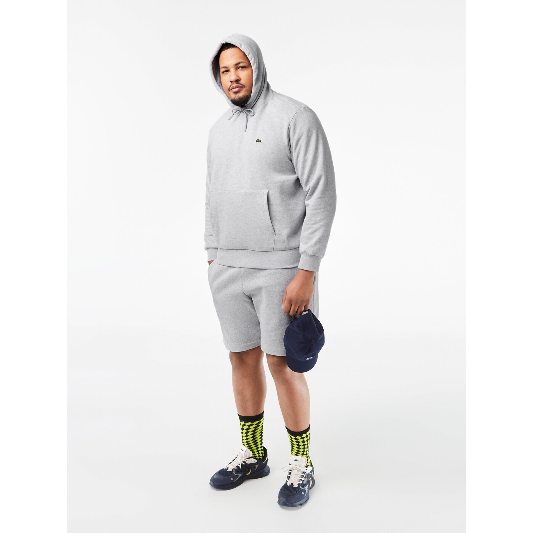 Lacoste Суитшърт SH9623 Сив Classic Fit - Pepit.bg