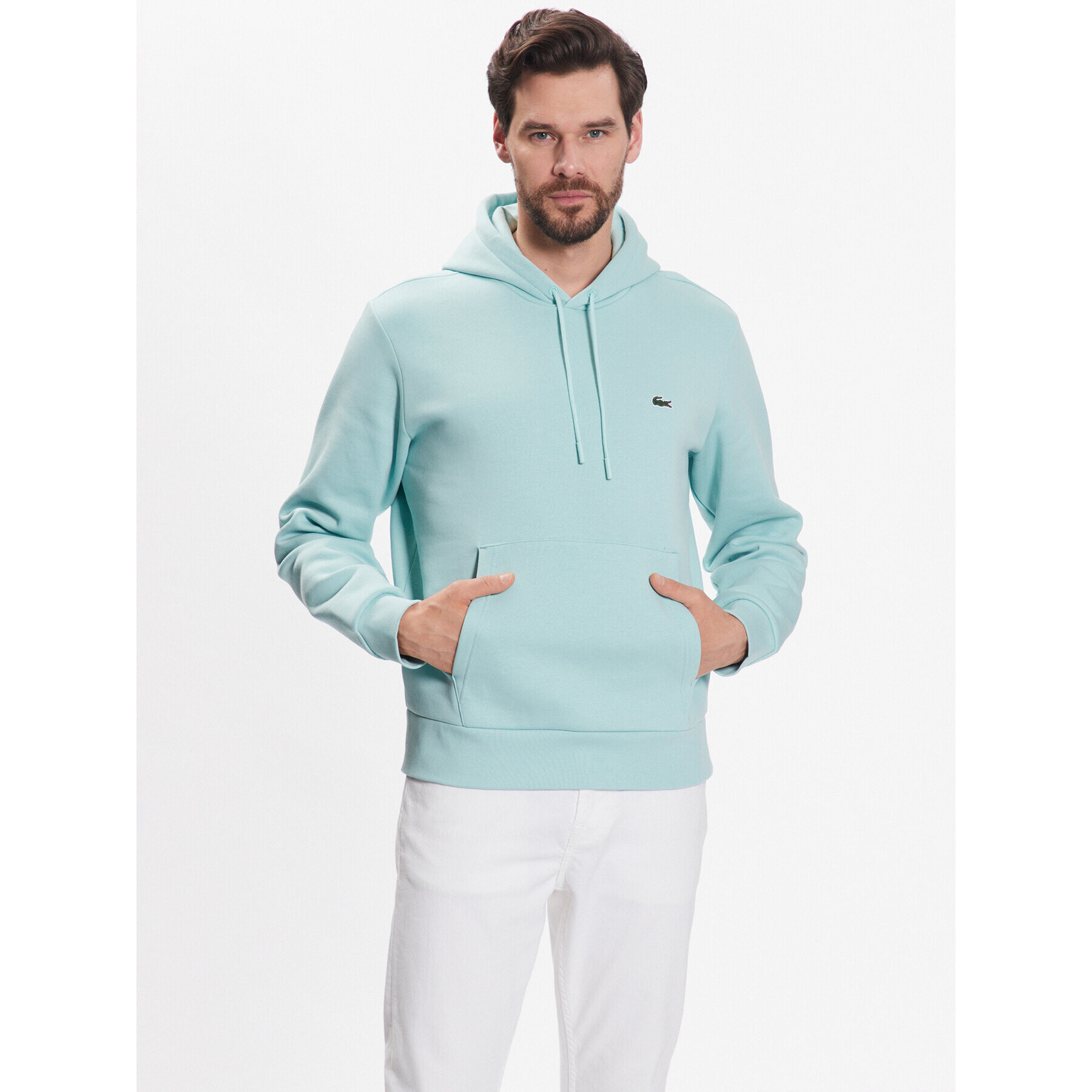 Lacoste Суитшърт SH9623 Зелен Regular Fit - Pepit.bg