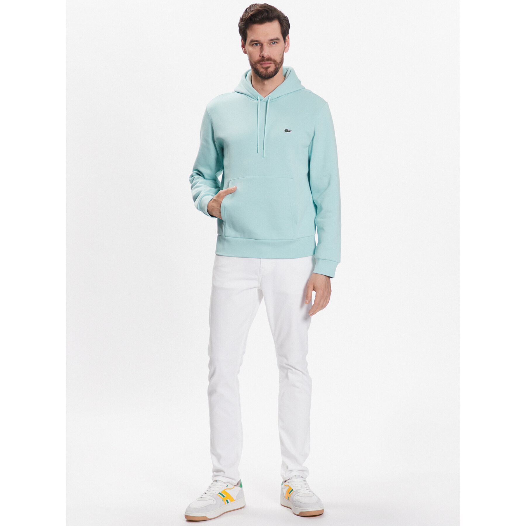 Lacoste Суитшърт SH9623 Зелен Regular Fit - Pepit.bg