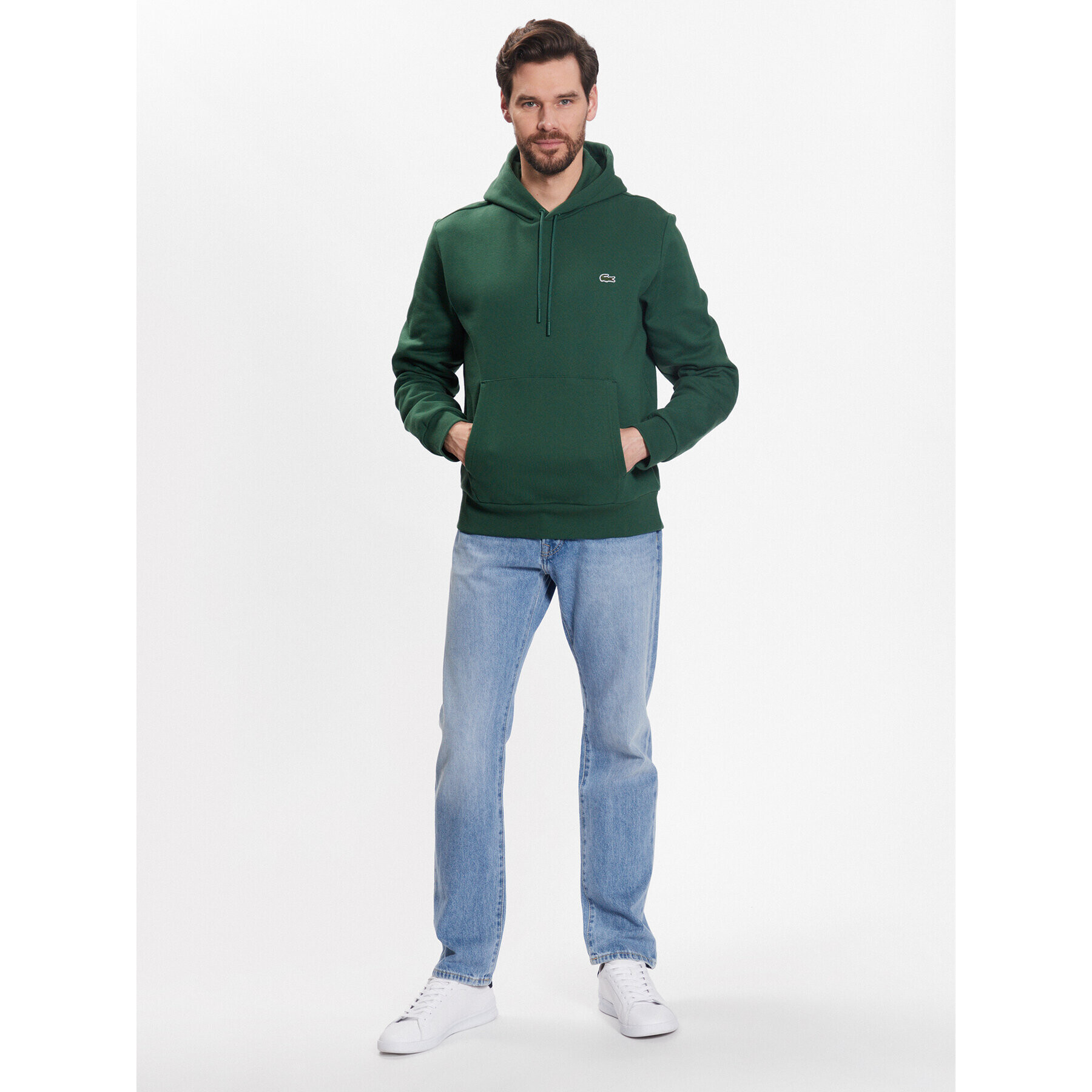 Lacoste Суитшърт SH9623 Зелен Regular Fit - Pepit.bg