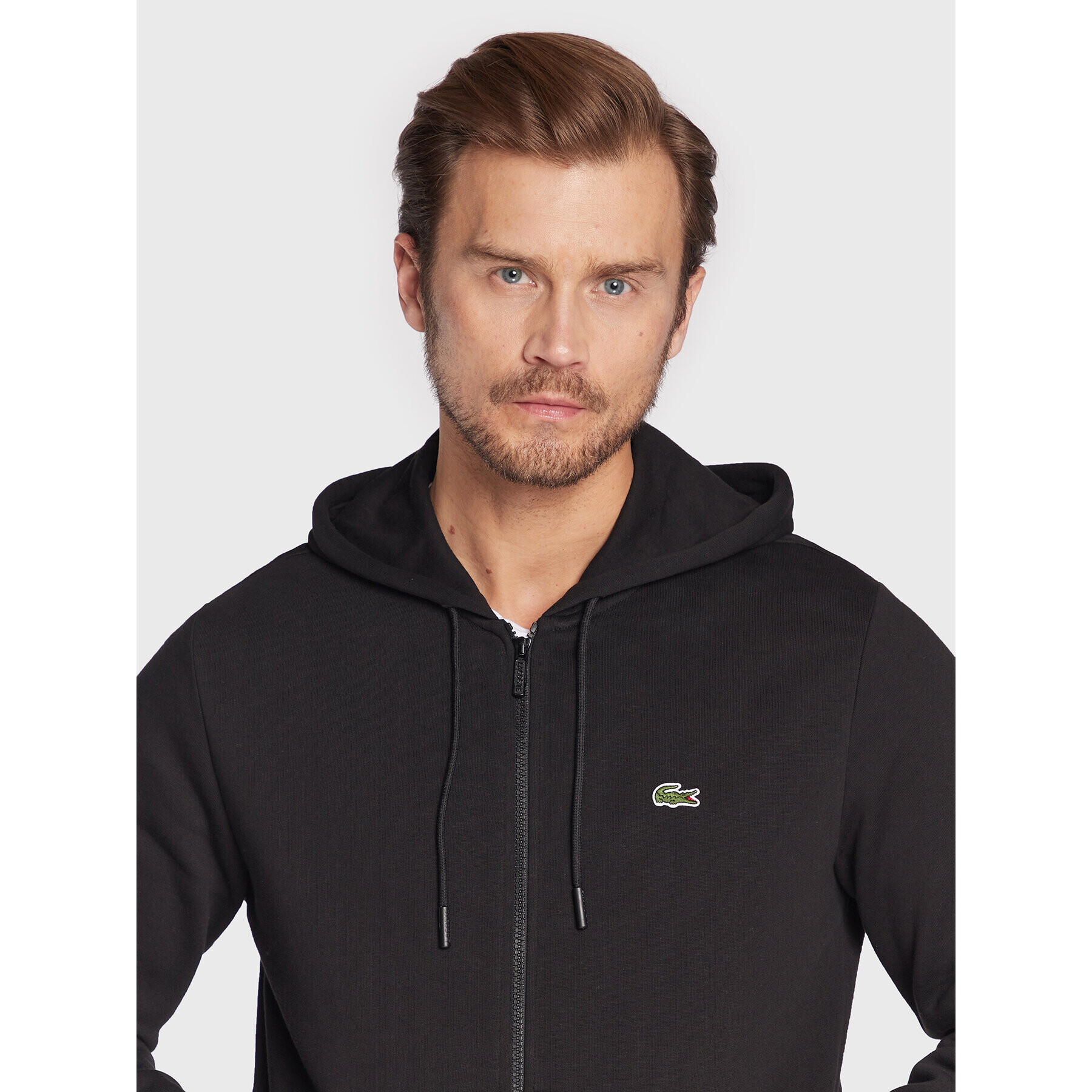 Lacoste Суитшърт SH9626 Черен Classic Fit - Pepit.bg