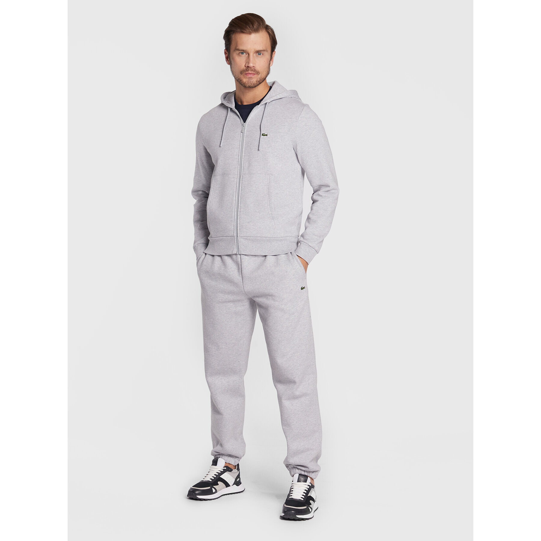 Lacoste Суитшърт SH9626 Сив Classic Fit - Pepit.bg