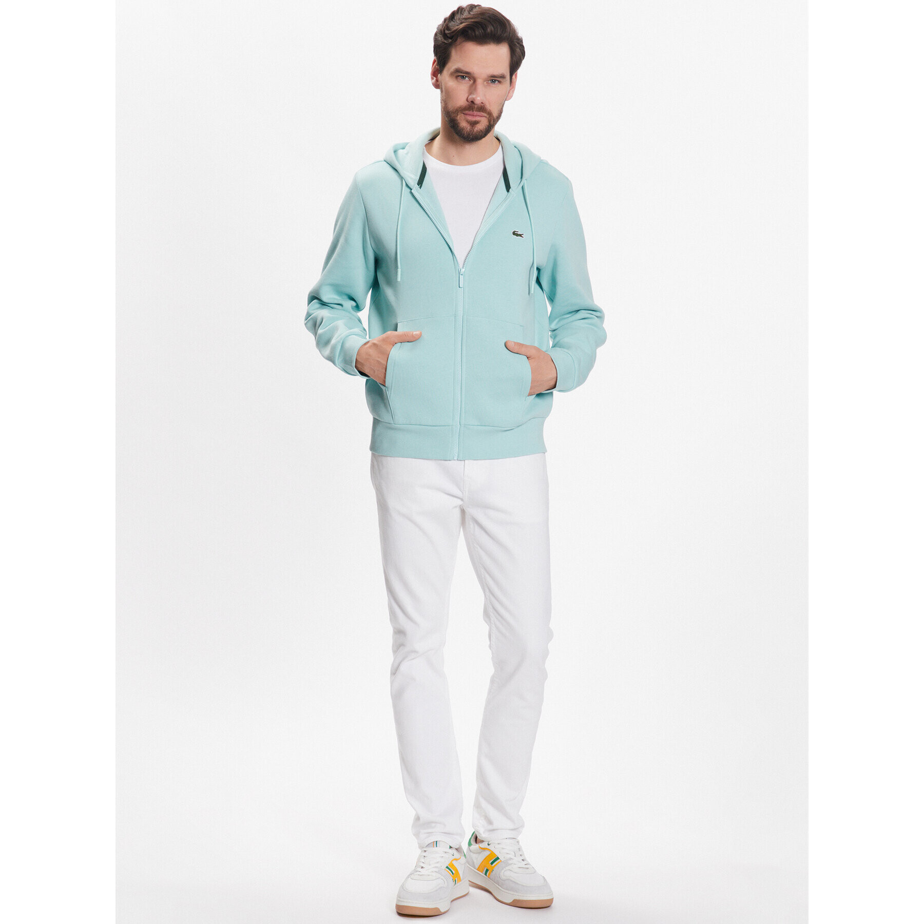 Lacoste Суитшърт SH9626 Зелен Regular Fit - Pepit.bg