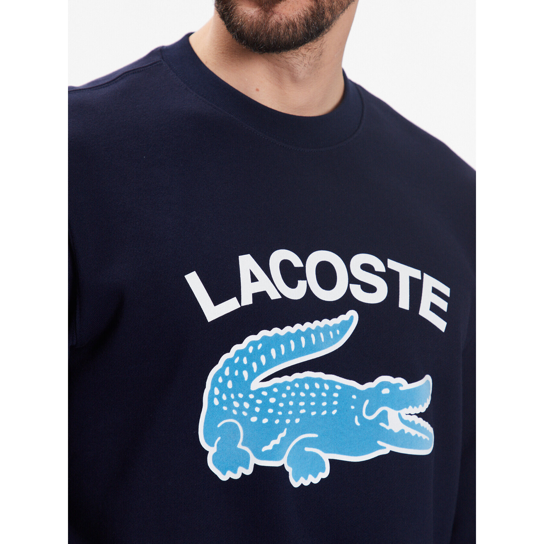 Lacoste Суитшърт SH9689 Тъмносин Regular Fit - Pepit.bg
